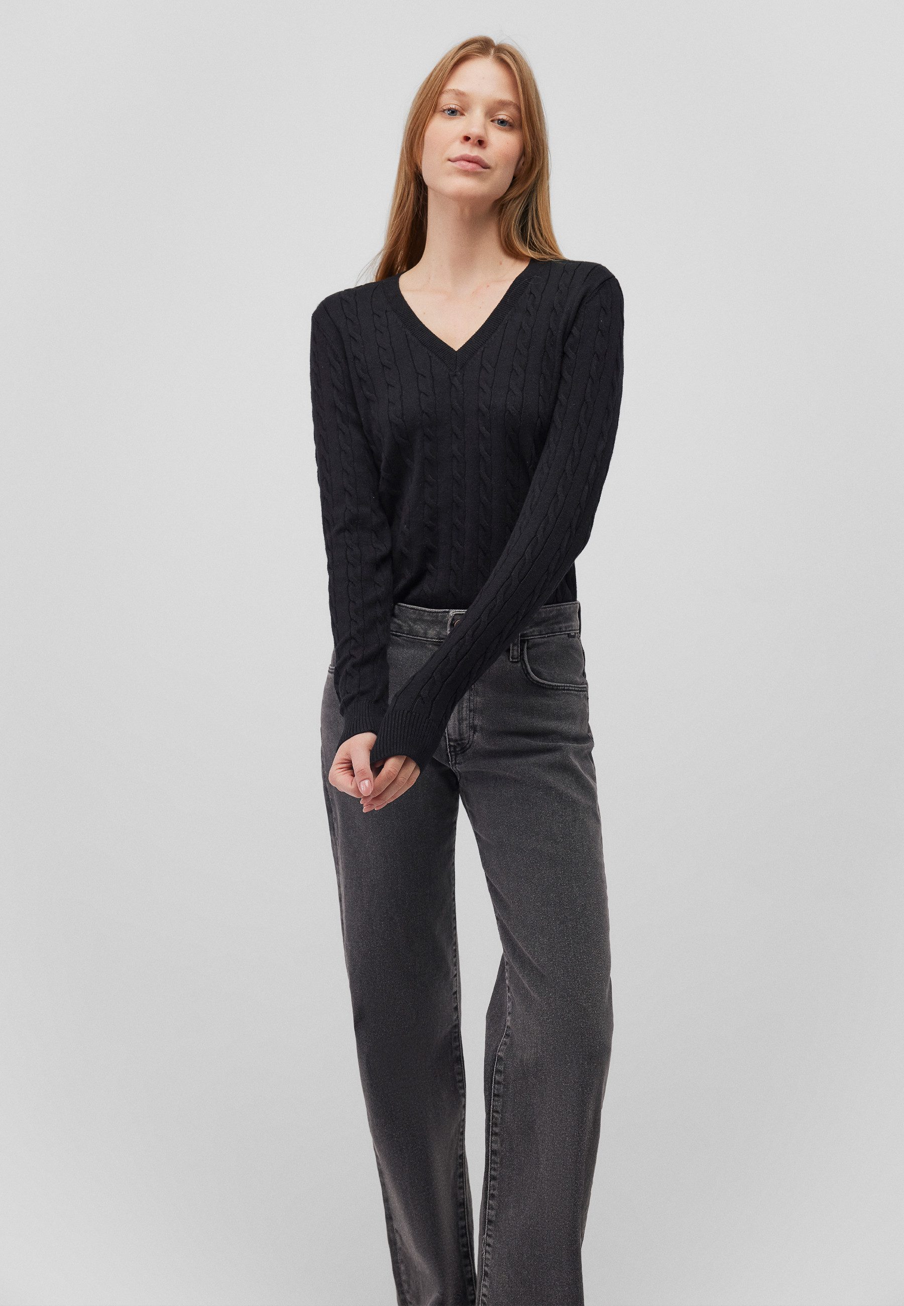 Mavi V-Ausschnitt-Pullover V-NECK SWEATER Pullover Feinstrick günstig online kaufen