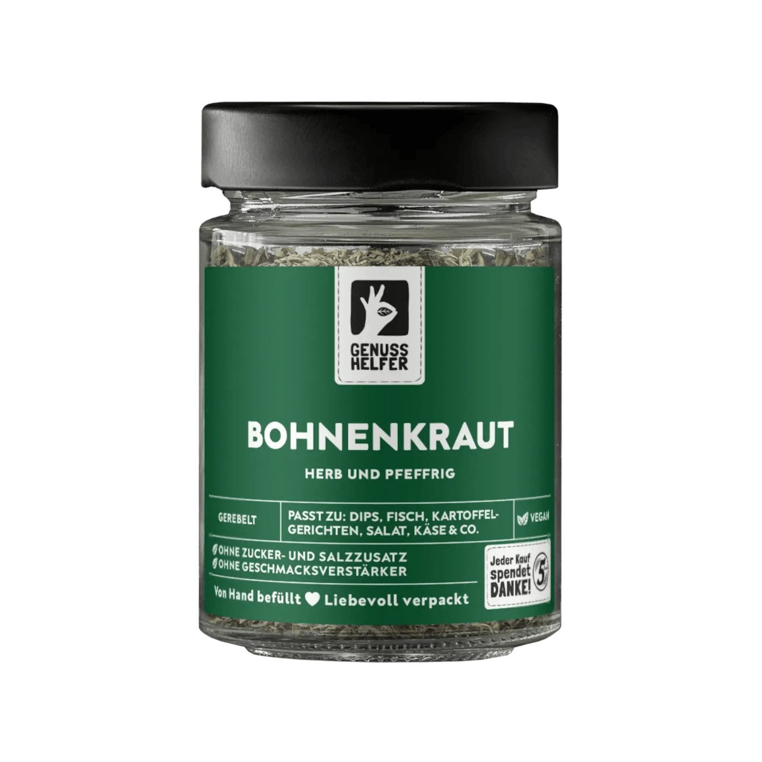 Bremer Gewürzhandel Gewürz Bohnenkraut, gerebelt, im Glas, 25 g