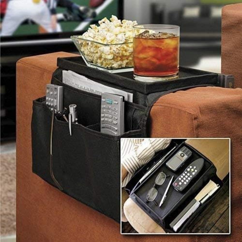 Sarfly Betttasche Sofa Armlehne Organizer mit 6 Taschen (1-tlg