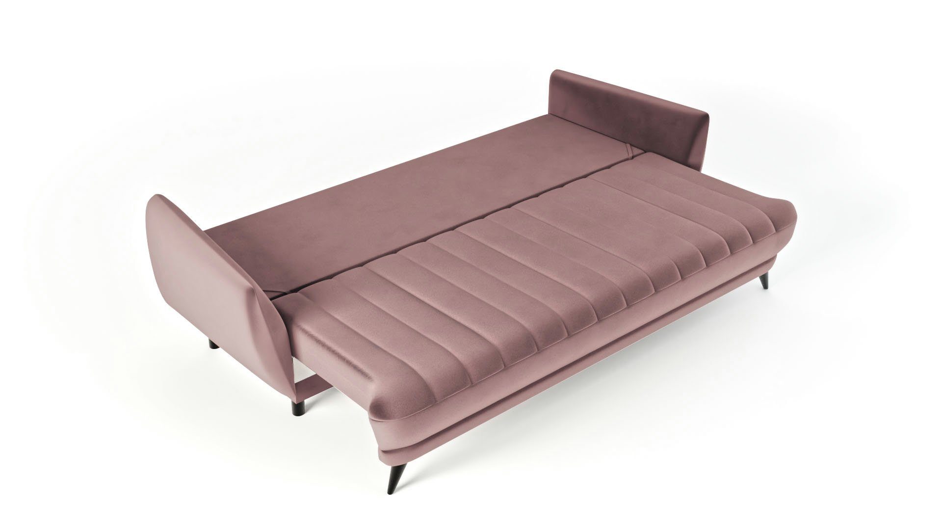 - Rosa - 3-Sitzer Siblo - 3 Wohnzimmer Sofa Sofa bequemes Rolo Sofa Elegantes 3-Sitzer modernes Dreisitziges