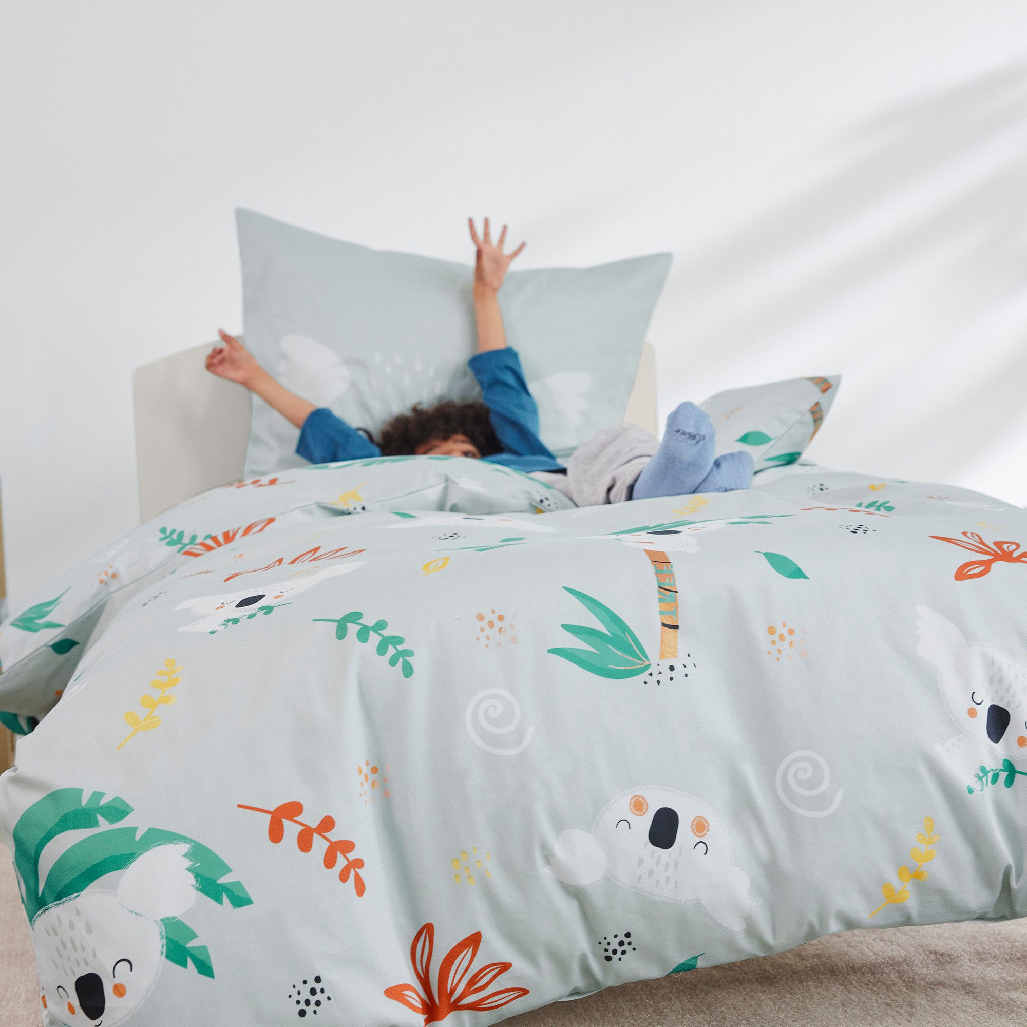s.Oliver Kinderbettwäsche Satinbettwäsche s.Oliver Junior Koala, Mako-Satin, 2 teilig, mit süßen Koalabären – Bild 2 von 5