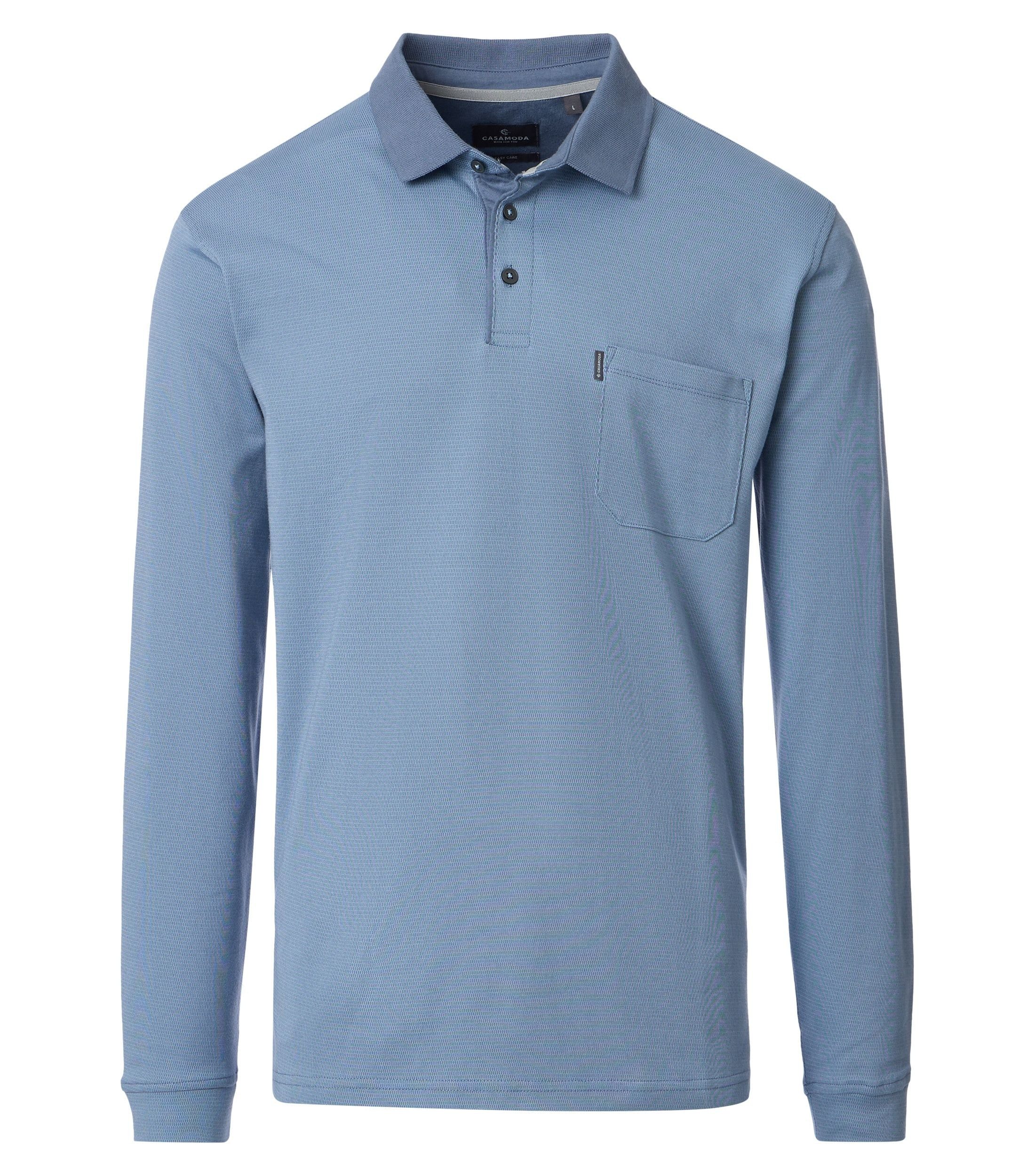 Langarm-Poloshirt CASAMODA Polo-Shirt Langarm uni