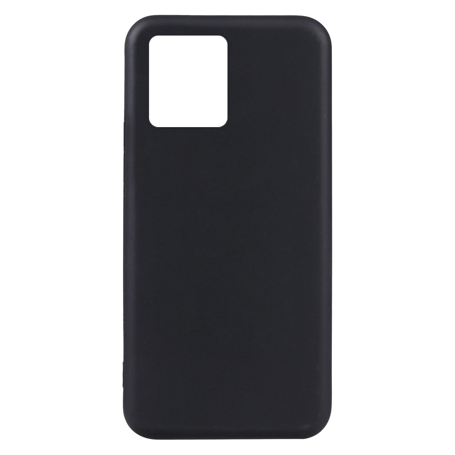 Wigento Handyhülle Für Motorola Moto G84 5G Silikon TPU Schutz Handy Hülle dünn Schwarz