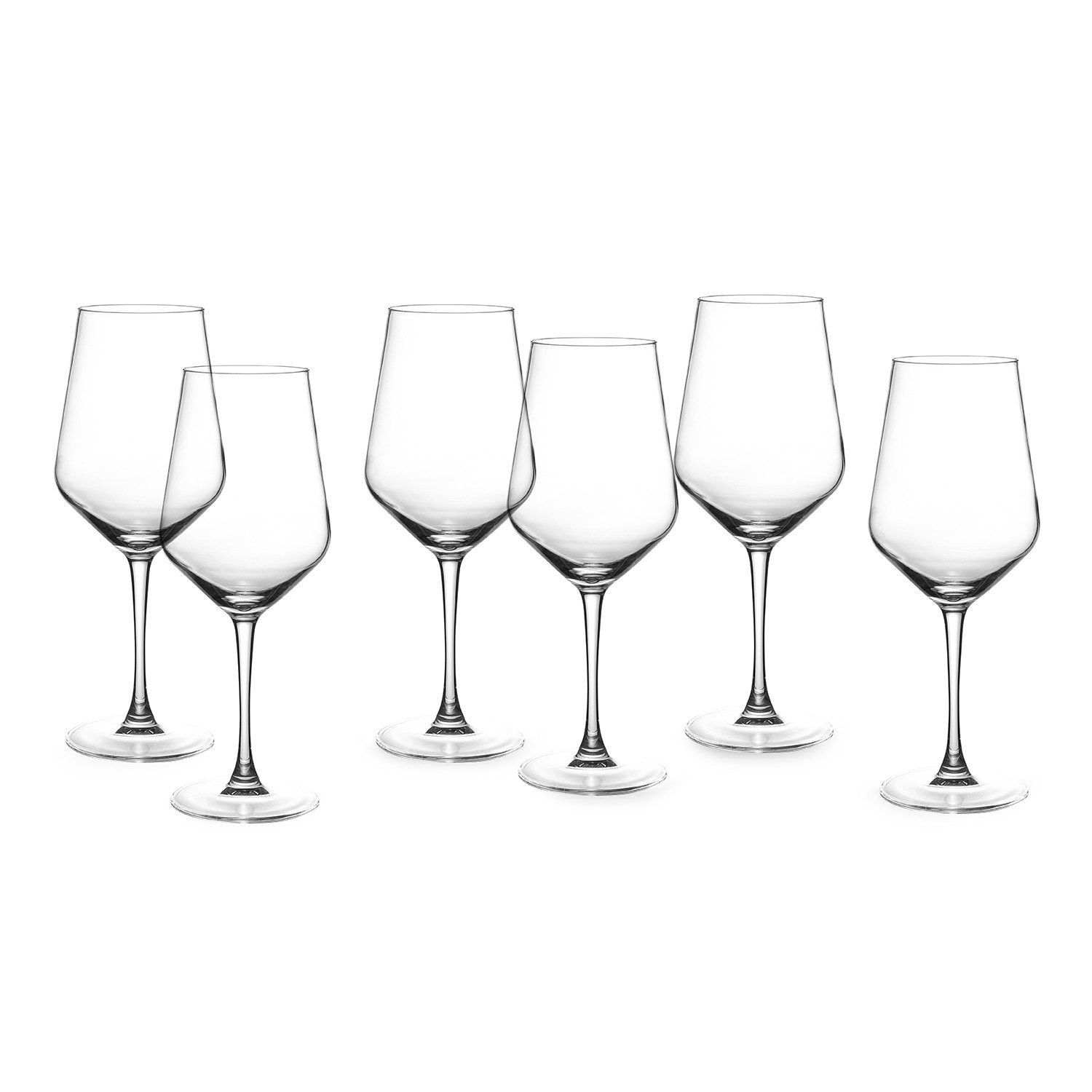 ECHTWERK Rotweinglas Weingläser-Set, ca. 620 ml, 6-tlg., Glas, aus hochwertigem Glas mit zeitlosem Design