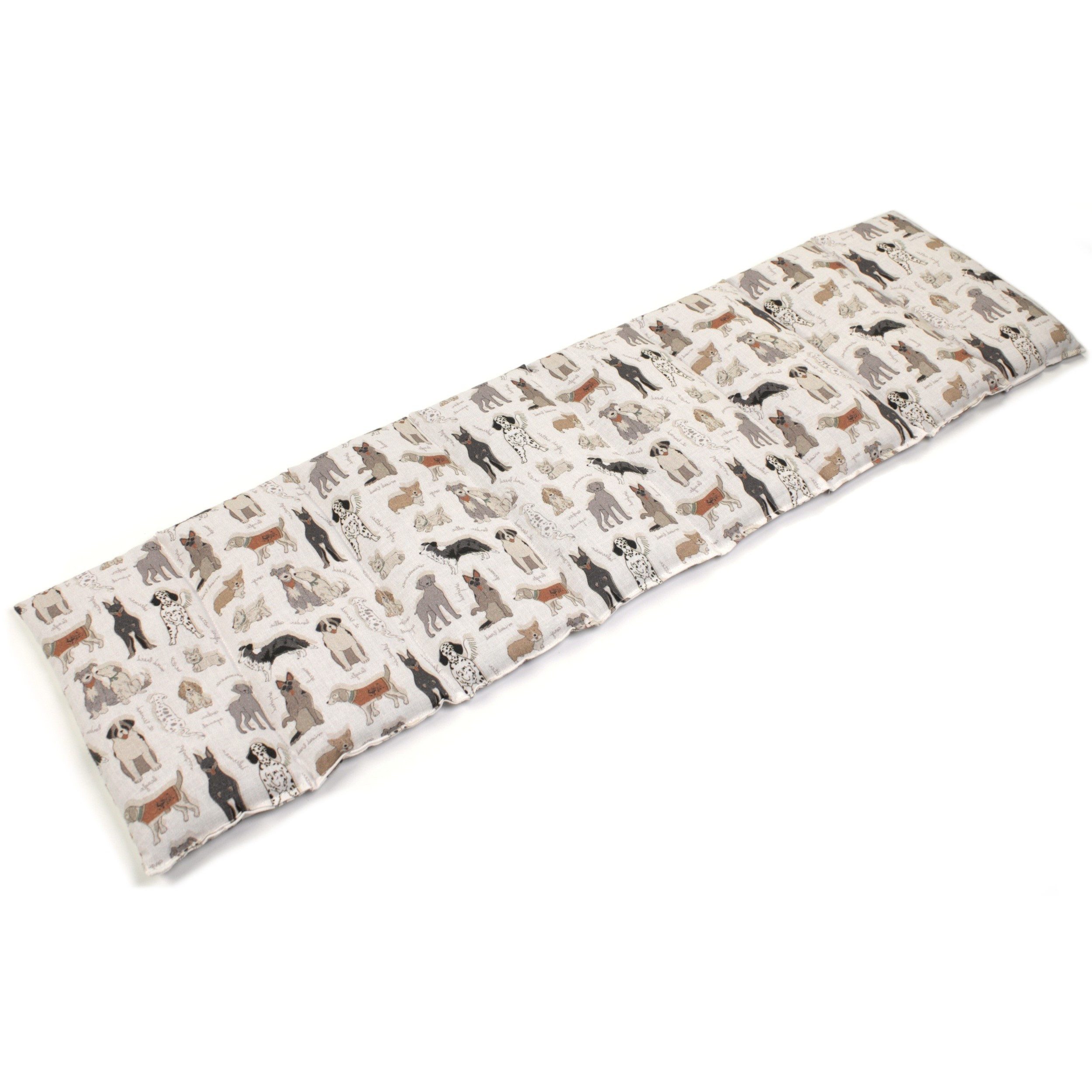 Giraffenland Wärmekissen Bio-Dinkelkissen 8-Kammer 75x20cm - Bio Füllung & Bio Stoff, Wärme- (Mikrowelle/Backofen) o. Kältekissen (Kühlschrank/Gefriertruhe)