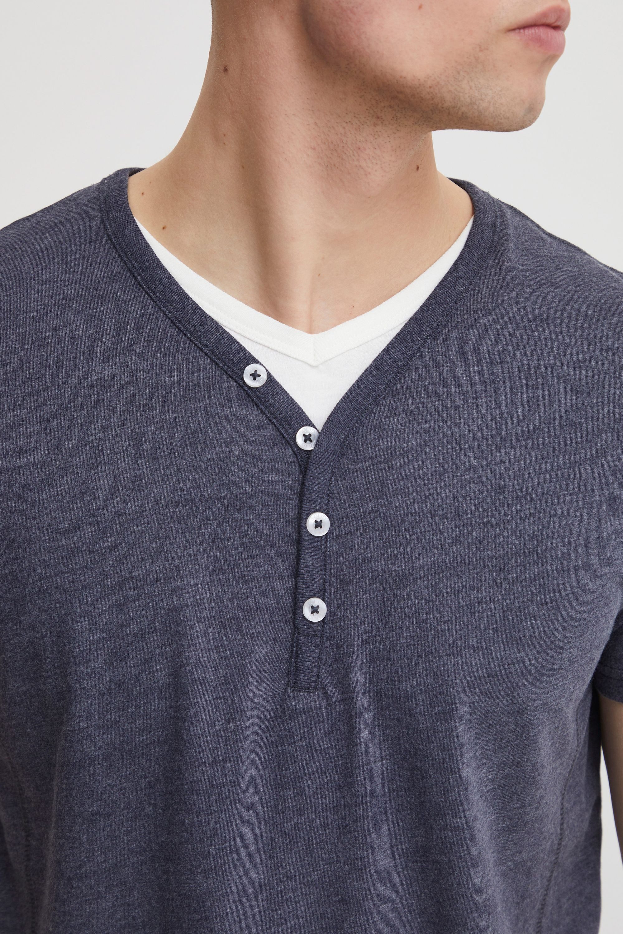 !Solid Layershirt SDDorian Kurzarmshirt im 2-in-1 Look