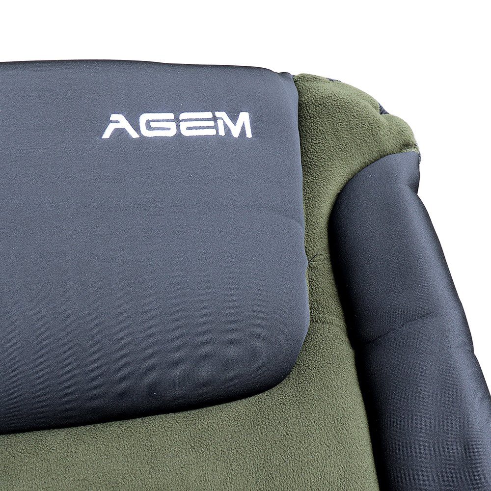 AGEM Angelstuhl Faltbar mit Armlehne Strandstuhl Karpfenstuhl Camping Stuhl Klappbar