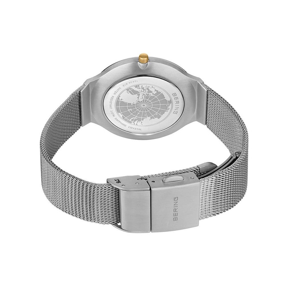 Bering Quarzuhr Bering Ultra Slim silber poliert/gebürstet 18434-010 18434-010, Hochwertiges Produkt mit zeitlosem Design, sorgfältiger Verarbeitung