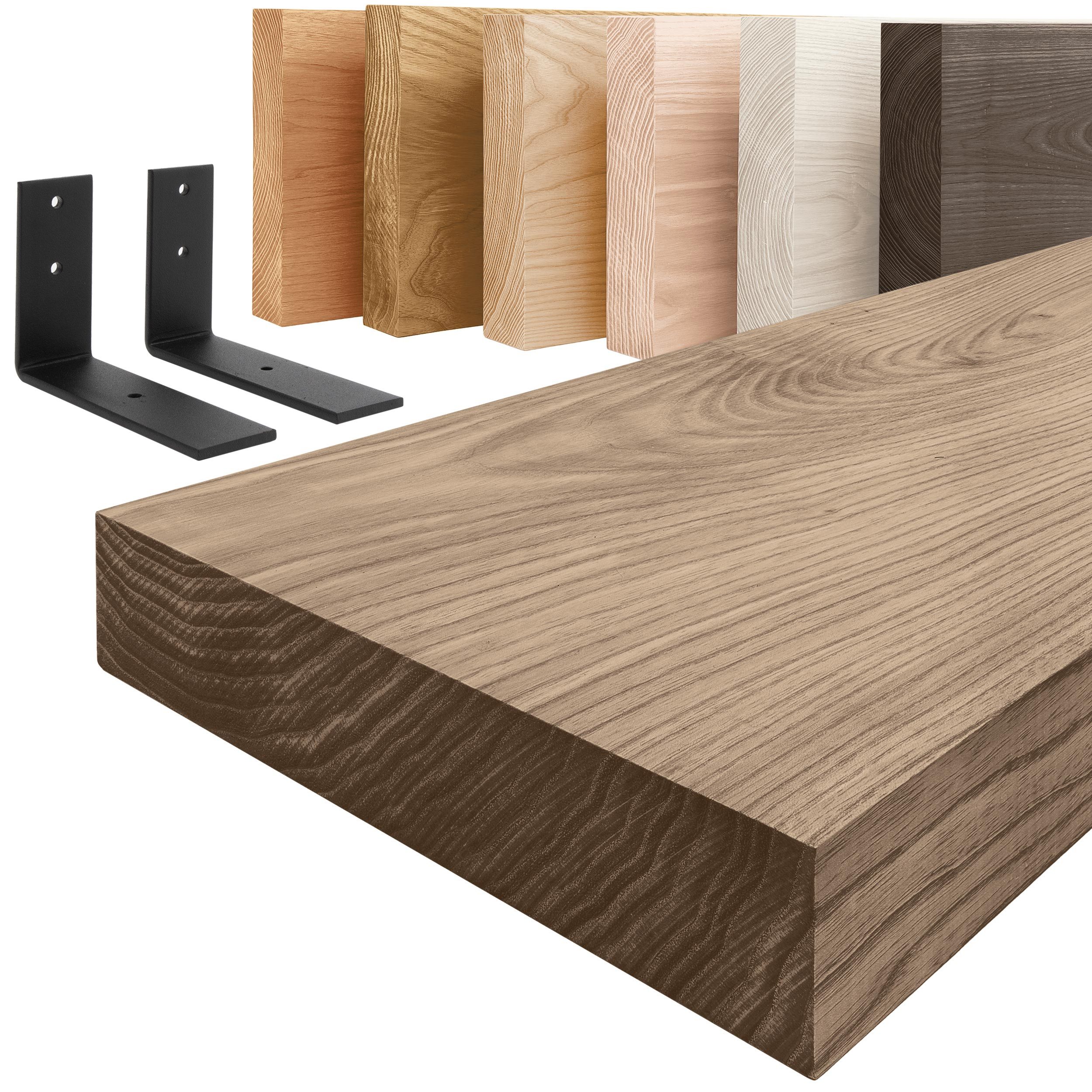 LAMO Manufaktur Wandregal Holz Gerade Regal günstig online kaufen