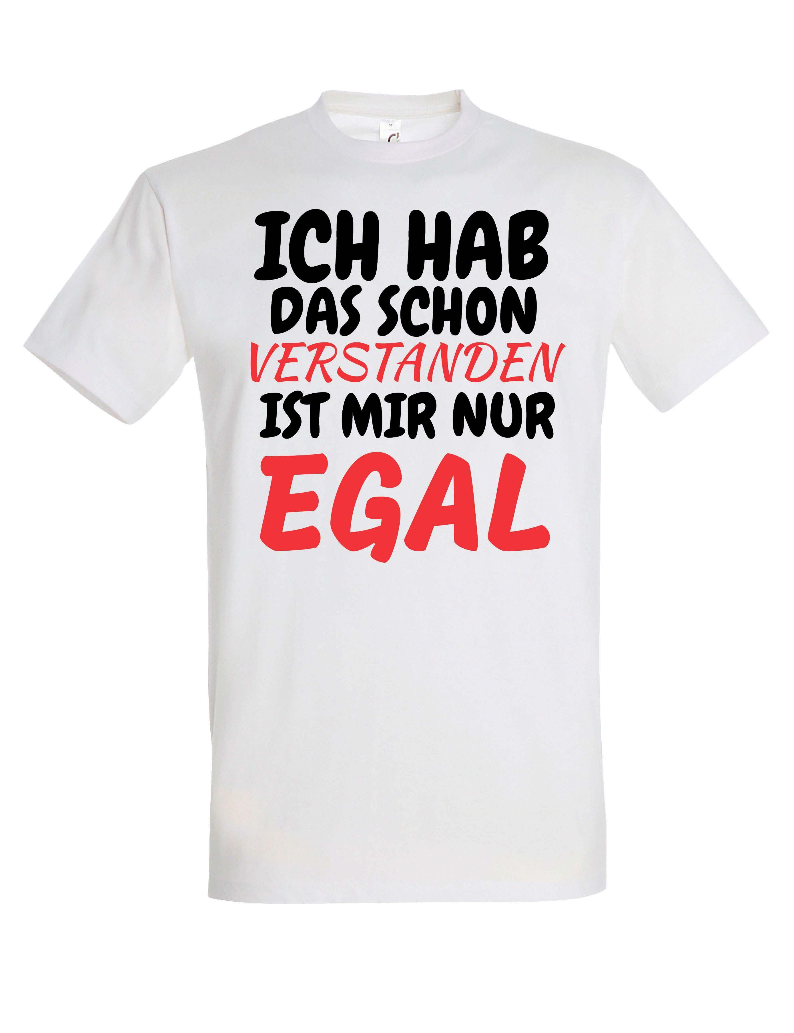Youth Designz T-Shirt Verstanden Egal Herren T-Shirt mit lustigen Spruch Statement Geschenk lustiger Aufdruck für Männer