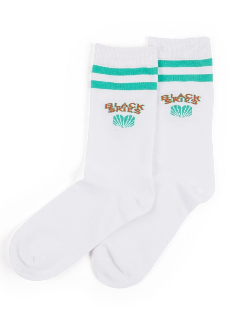 Blackskies Freizeitsocken Team Socks Weiß-Orange-Mint 39-42