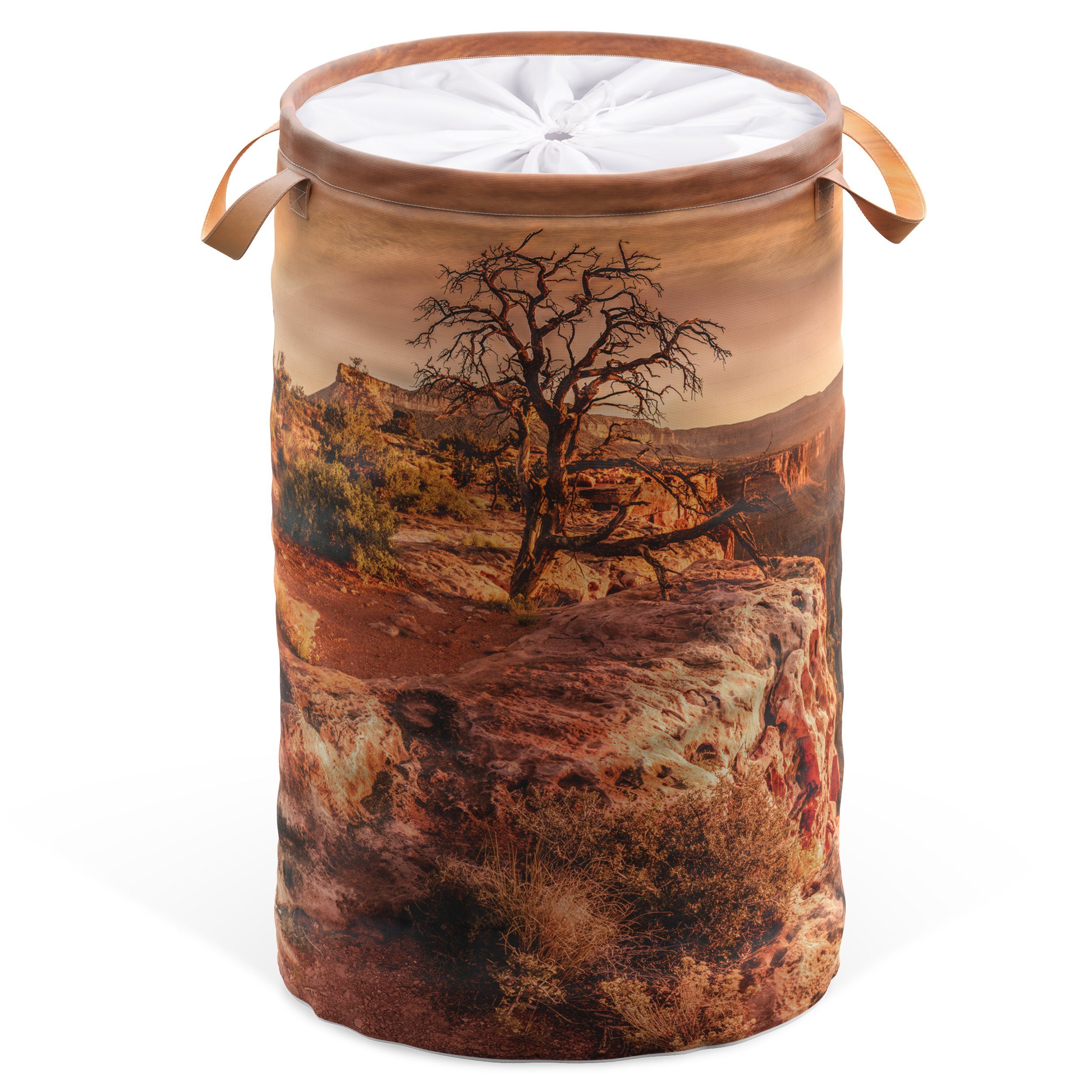 Sanilo Wäschekorb Grand Canyon, 60 Liter, faltbar, mit Sichtschutz und Griffen, kräftige Farben