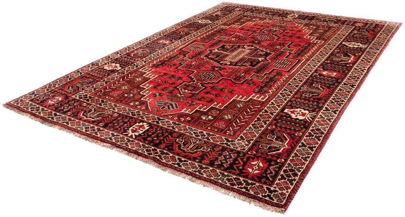 Wollteppich Shiraz Medaillon Rosso chiaro 288 x 210 cm, morgenland, rechteckig, Höhe: 10 mm, Unikat mit Zertifikat