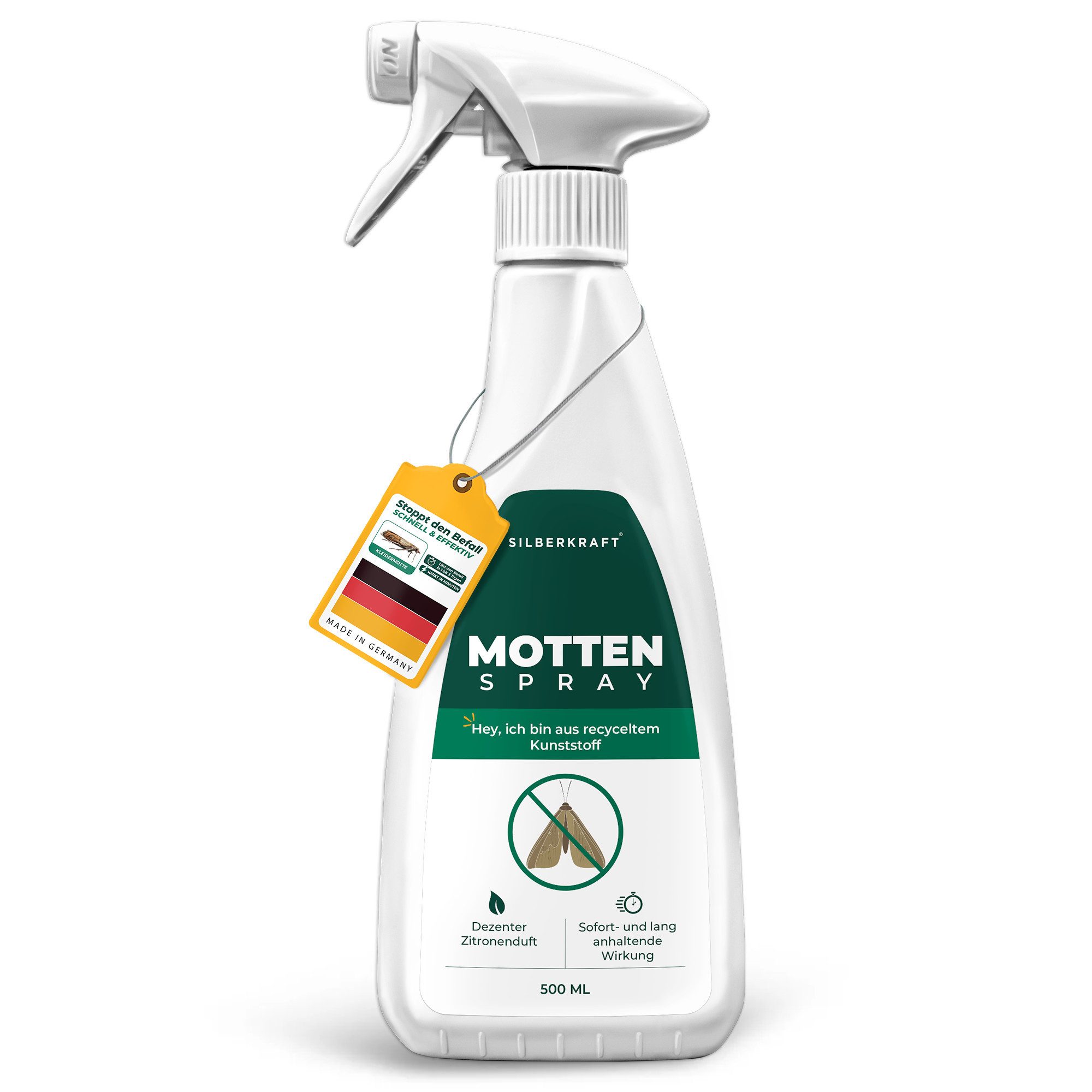 Insektenspray Silberkraft Mottenspray gegen Kleider- und Lebensmittelmotten