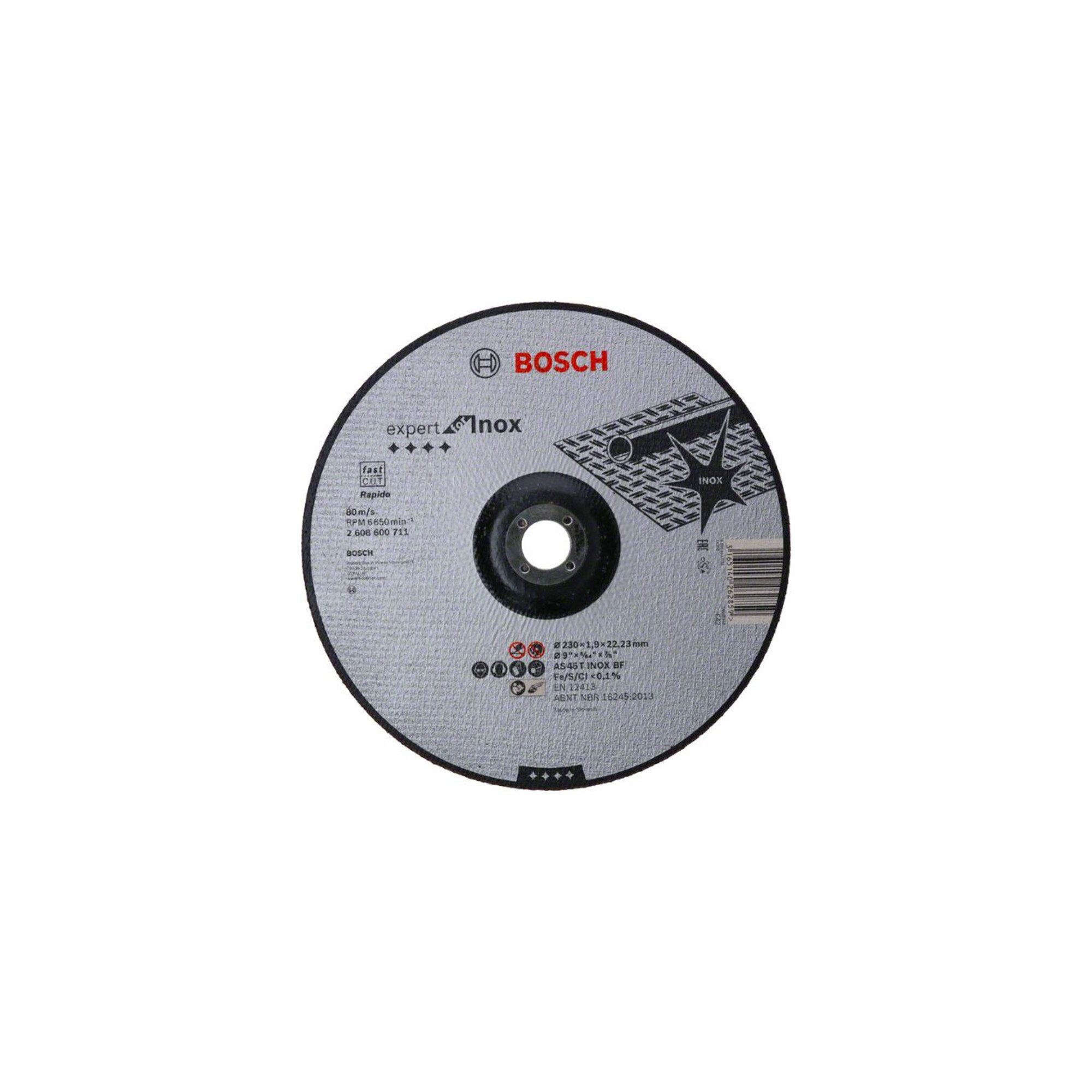 Bosch Professional Trennscheibe Bosch Trennscheibe gekröpft Expert for Inox - Rapido AS 46 T INOX BF