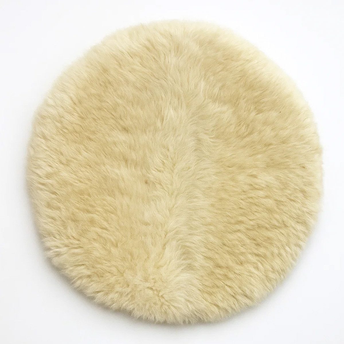 Provellus Sitzkissen Echtfell Sitzauflage aus deutschem Kurzhaar Schaffell – Cremefarben