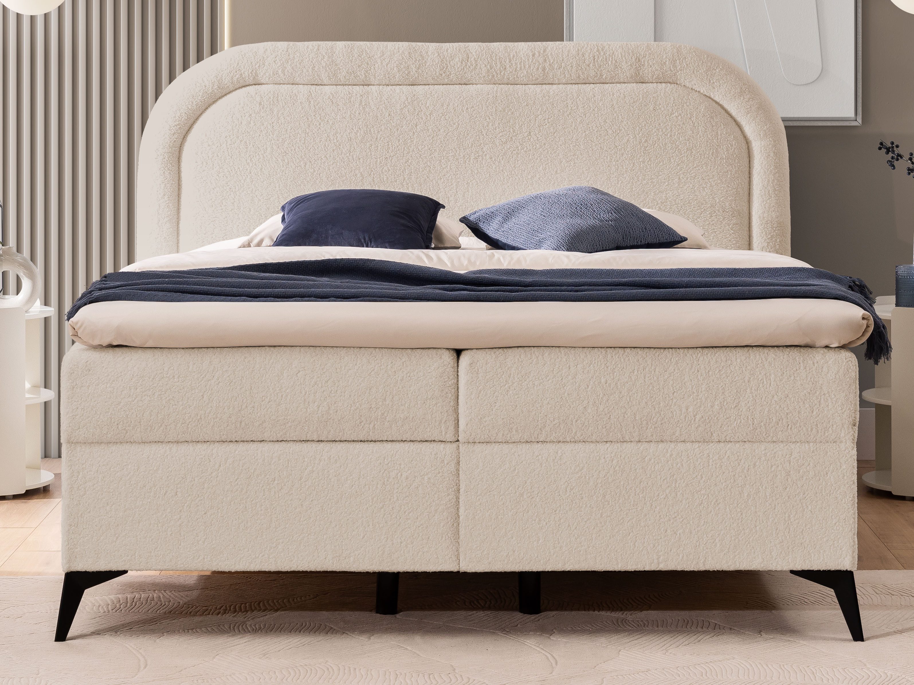 S-Style Möbel Boxspringbett Sonna mit Topper günstig online kaufen