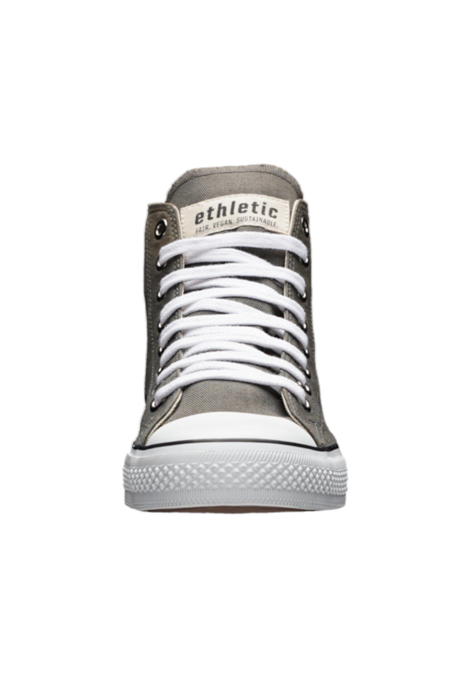 Cap Just Hi Sneaker Fairtrade - Cut ETHLETIC Produkt White Grey White Donkey