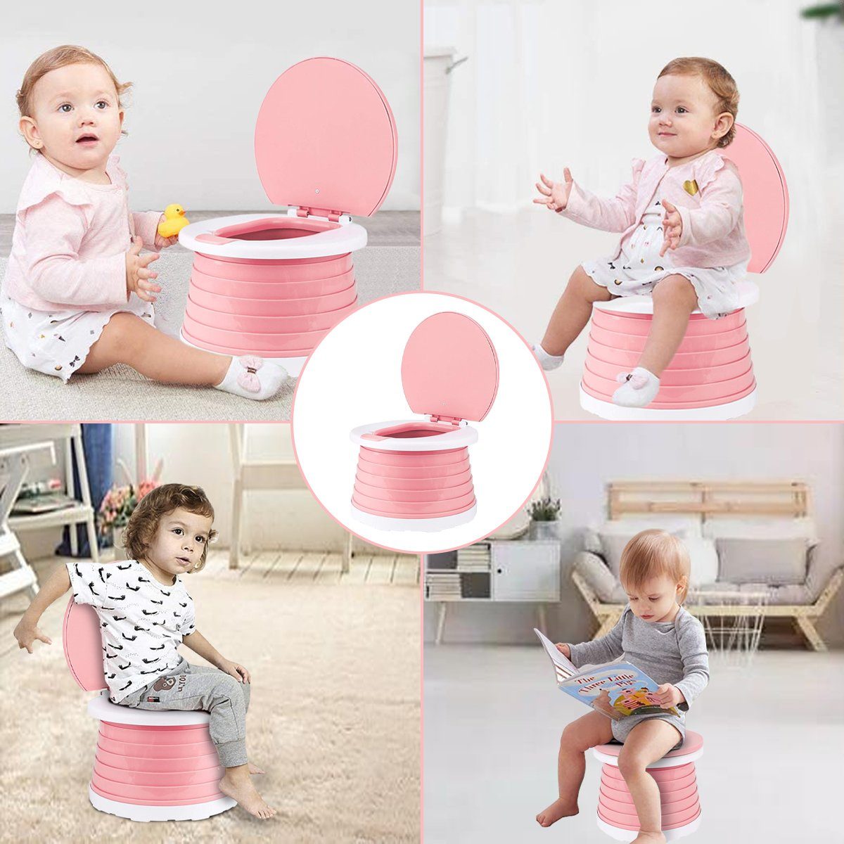 DEBAIJIA WC-Sitz Baby Tragbare WC Lerntöpfchen Toilettensitz
