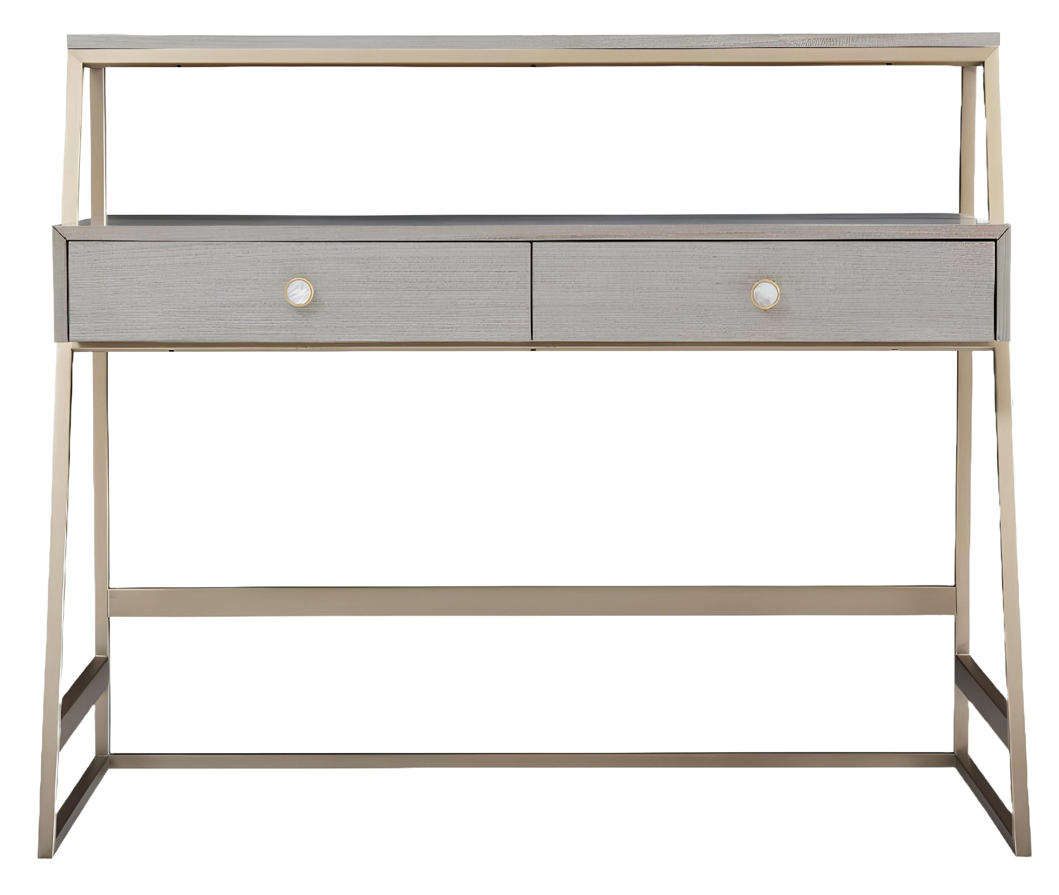 Xlmoebel Schminktisch Eleganter Metalltisch mit Schubladen für Schminkutensilien (Schminktisch), Hergestellt in Europa
