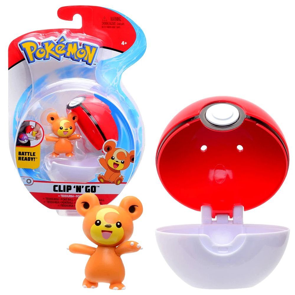 POKÉMON Spielfigur Spiel-Figur mit Pokeball Pokemon Clip N Go Action-Figuren