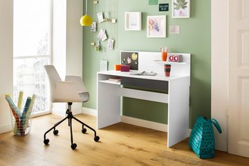 INOSIGN Schreibtisch Magnet, Magnettafel, große Arbeitsfläche, Schubkasten und Ablageboden