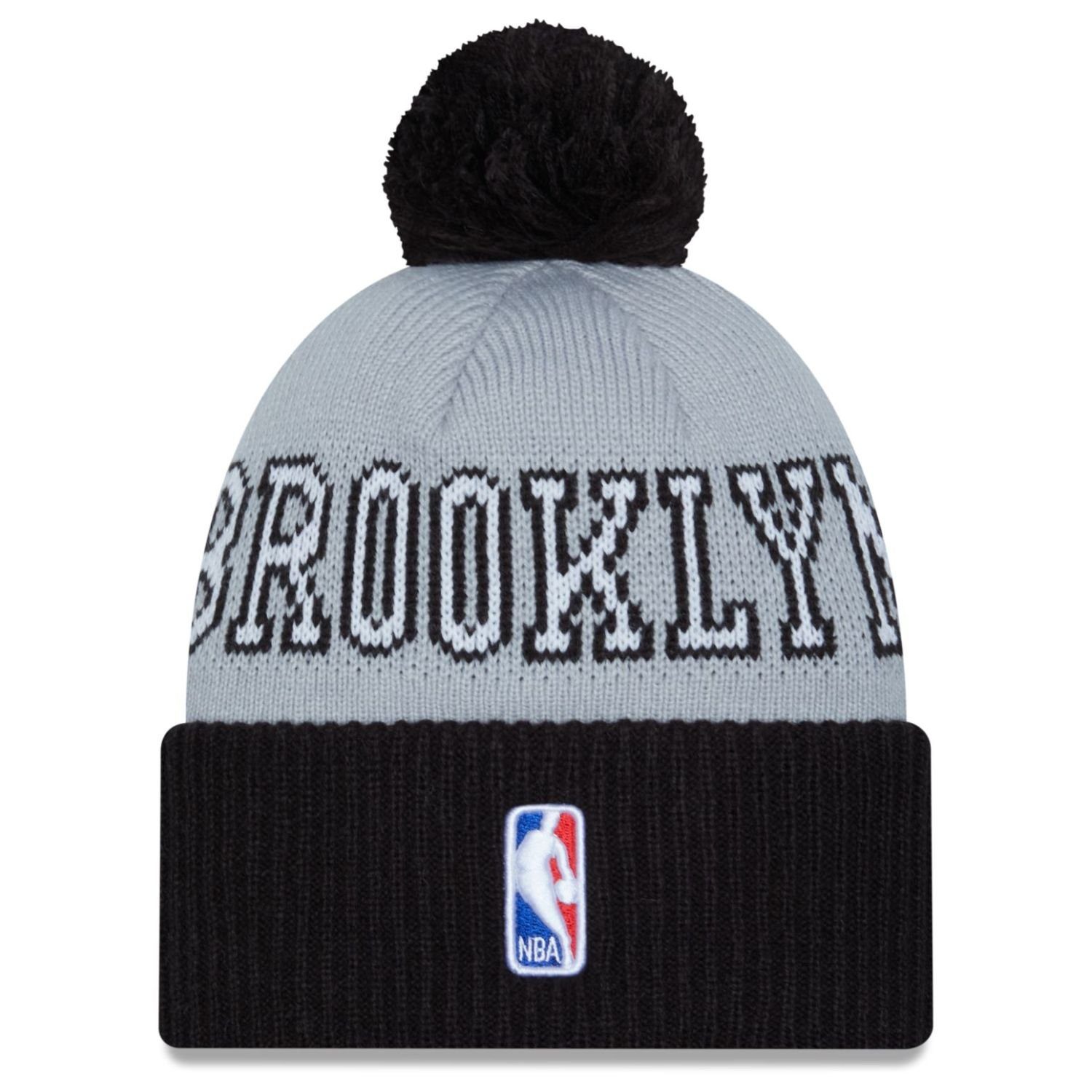 New Era Fleecemütze Bobble OFF TIP Brooklyn Nets NBA