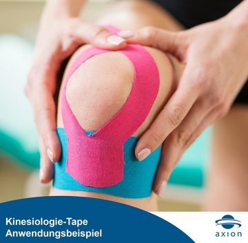Axion Kinesiologie-Tape Kinesio-Tape - Wasserfestes Tape in pink, Physiotape, Sporttape Bandage, unterstützt Ihre Physiotherapie (Set)