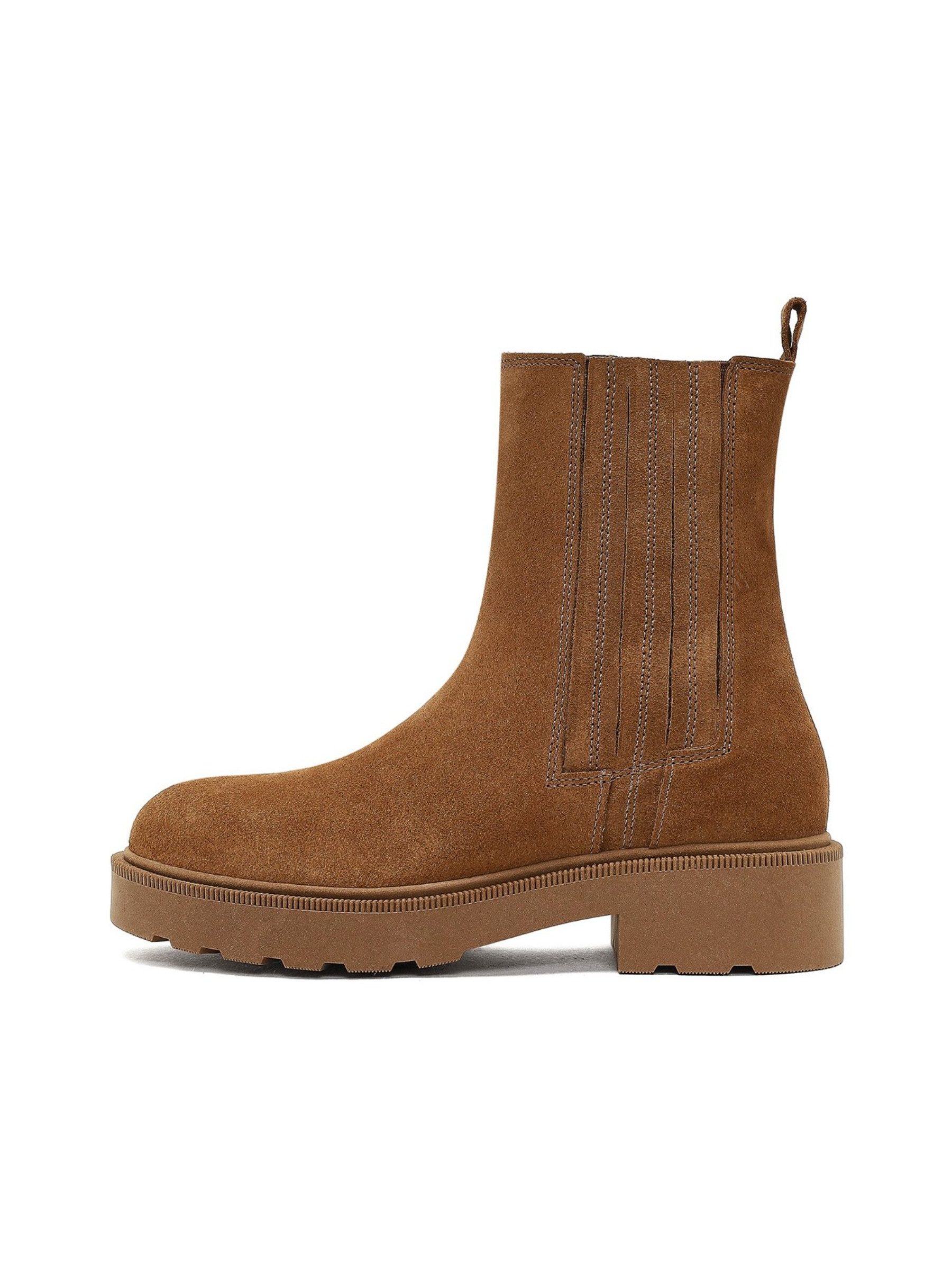 Derimod Stiefeletten aus Veloursleder Chelseaboots