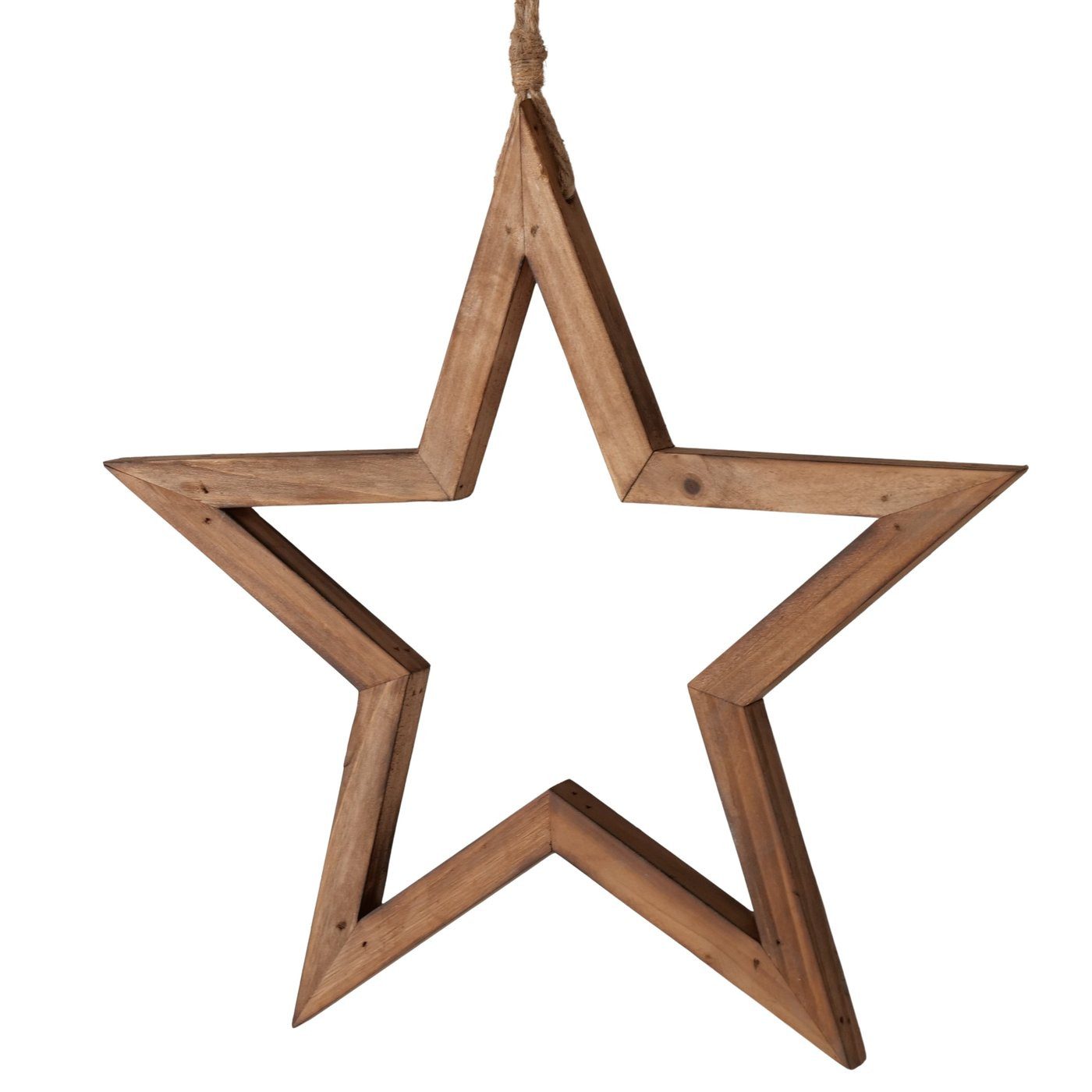 BOLTZE GRUPPE GmbH Sternanhänger Boltze Stern Anhänger Holz, Rafelo, 26cm, 2082795