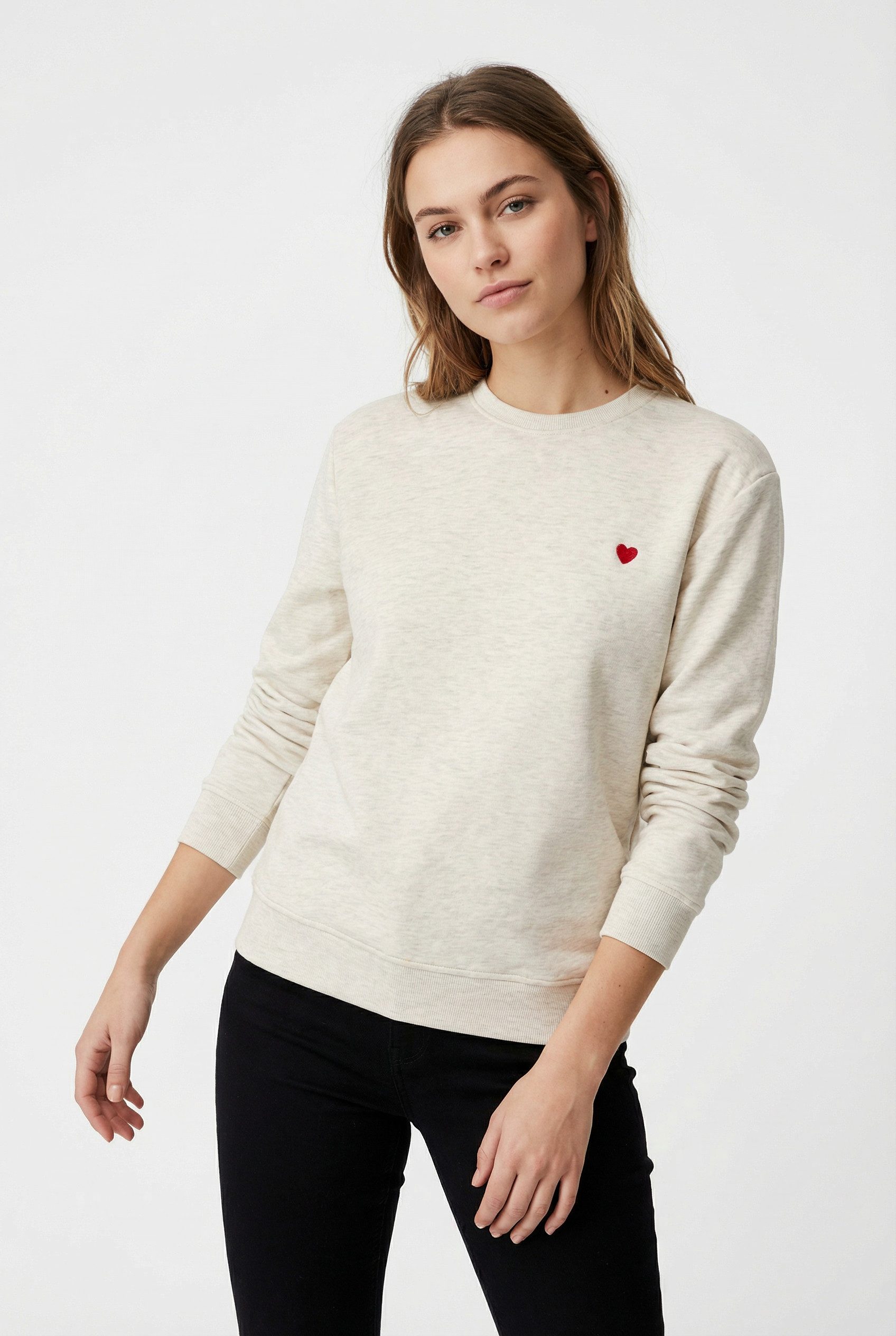 ONLY Sweatshirt ONLADELLE L/S O NECK UB CS SWT Baumwollmischung, regular fi günstig online kaufen