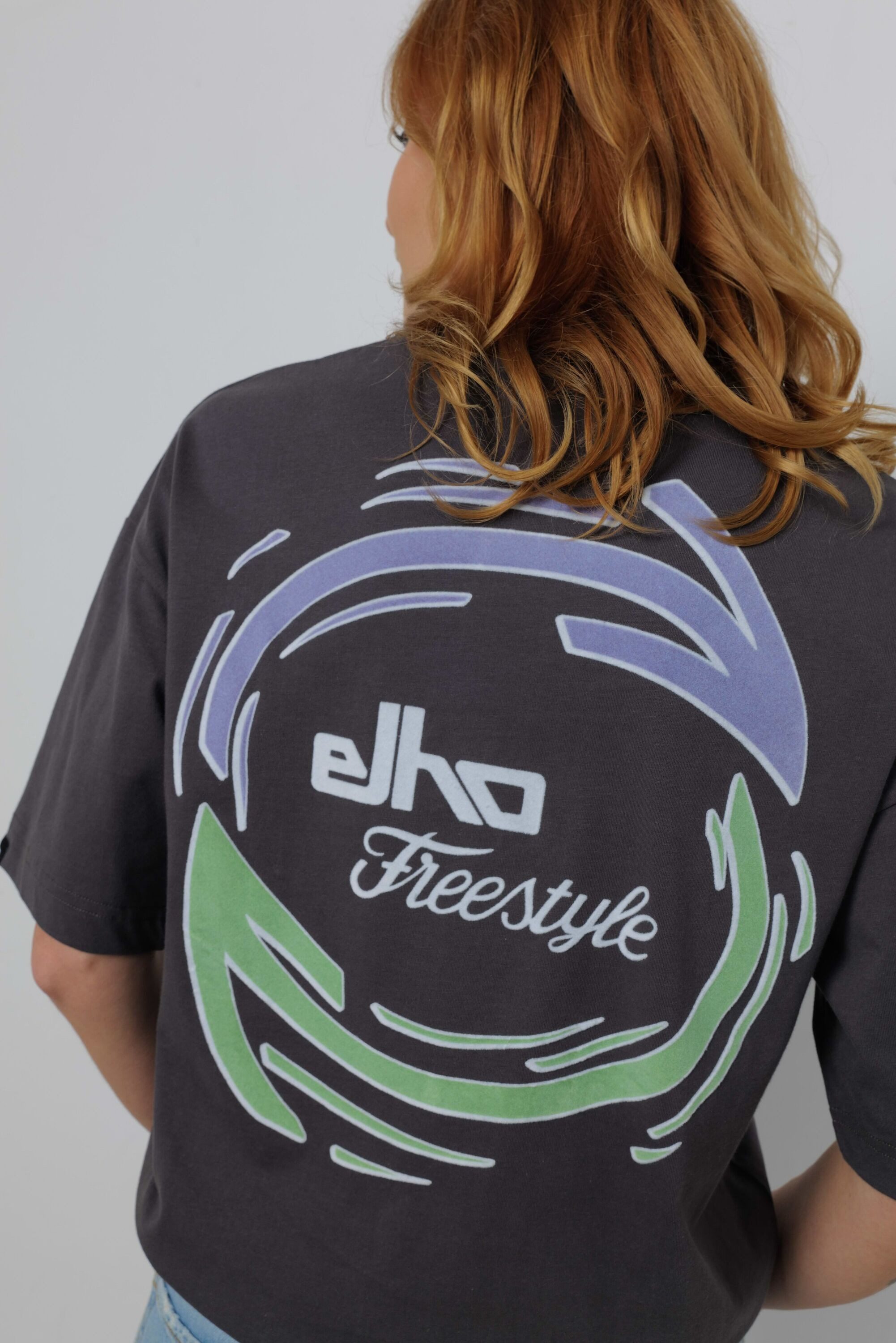 Elho Rundhalsshirt CHUR (1-tlg) mit Weblabel am Ärme