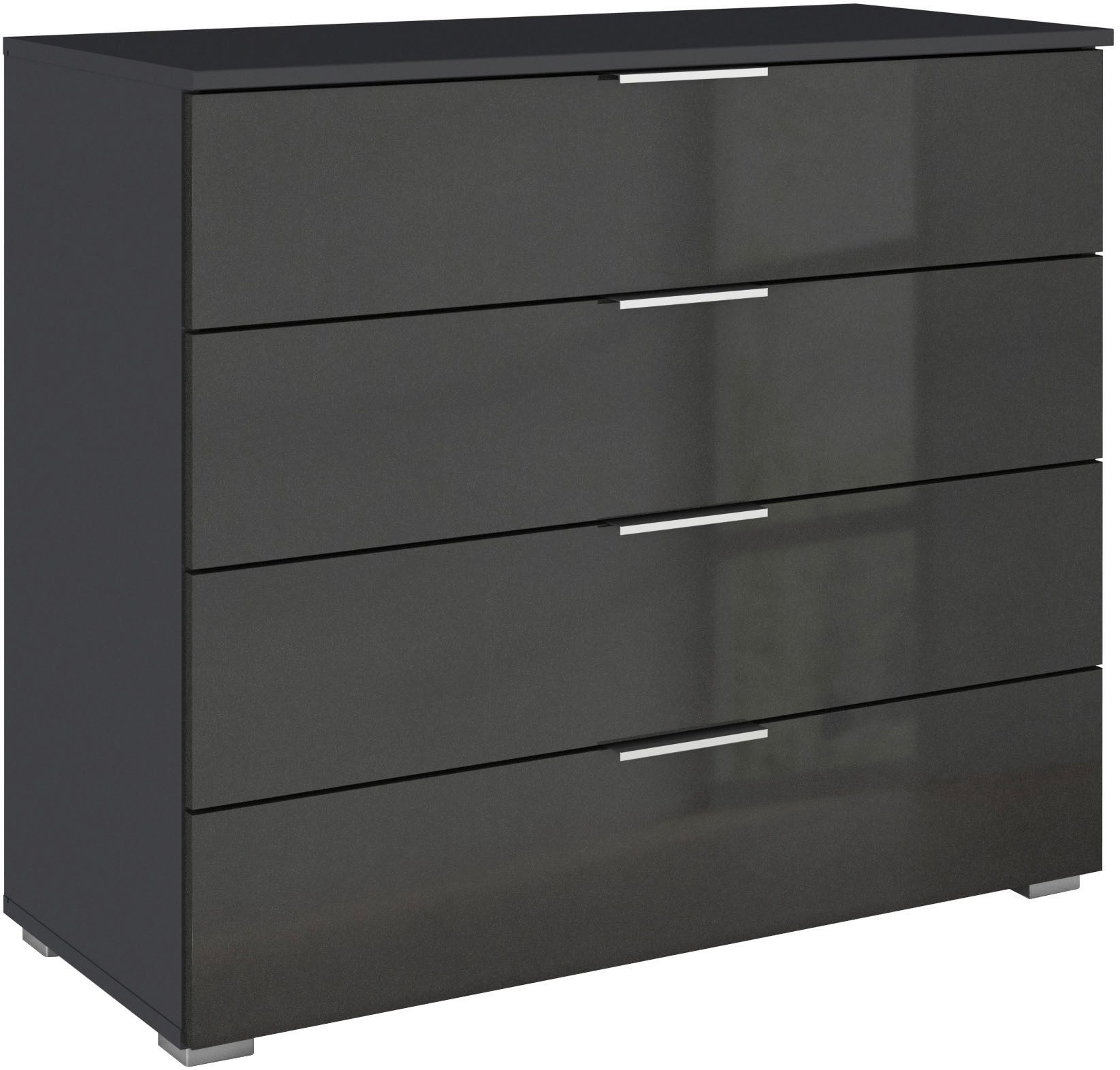 OTTO home Schubkastenkommode Sideboard Schubladenkommode AGORDO mit Dekor- oder Hochglanzfront (in zwei Griff-Farben, Breite 80 cm), vier große und geräumige Schubladen mit viel Stauraum MADE IN GERMANY