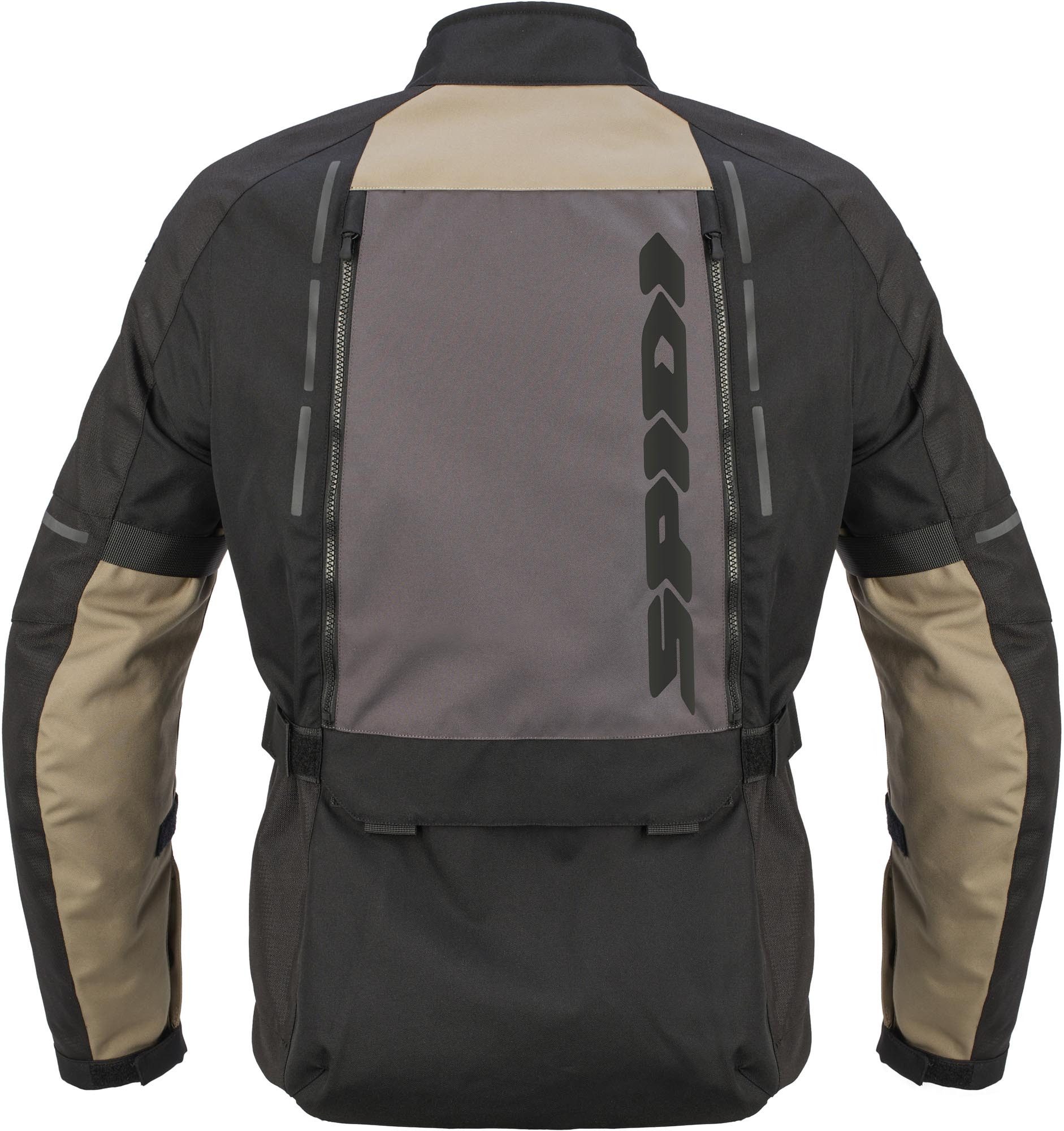 SpiDi Motorradjacke Ridemaster wasserdichte Motorrad Textiljacke 2-Lagen-Laminat,Verbindungsreißverschluss,Ellenbogenprotektoren e
