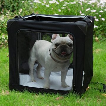 Welikera Tiertransporttasche Faltbarer Hundebox für Hunde in Verschiedenen Größen,53*49*49cm