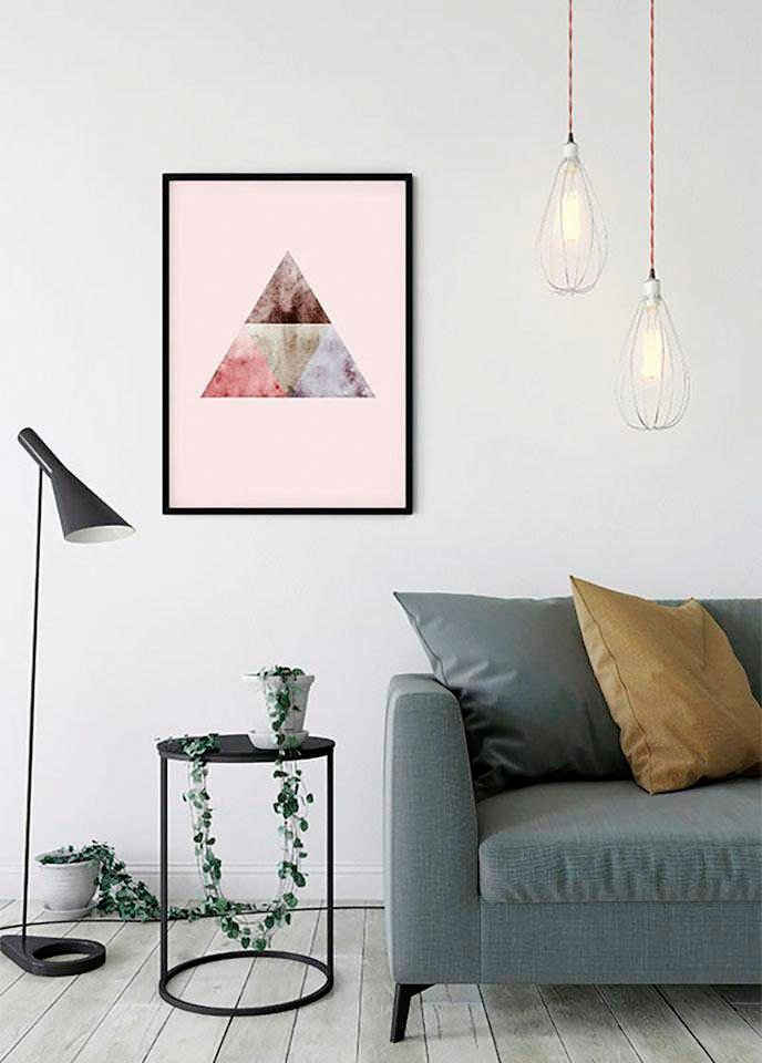 Komar Poster »Triangles Top Red«, Formen, Kunst, Höhe: 70cm
