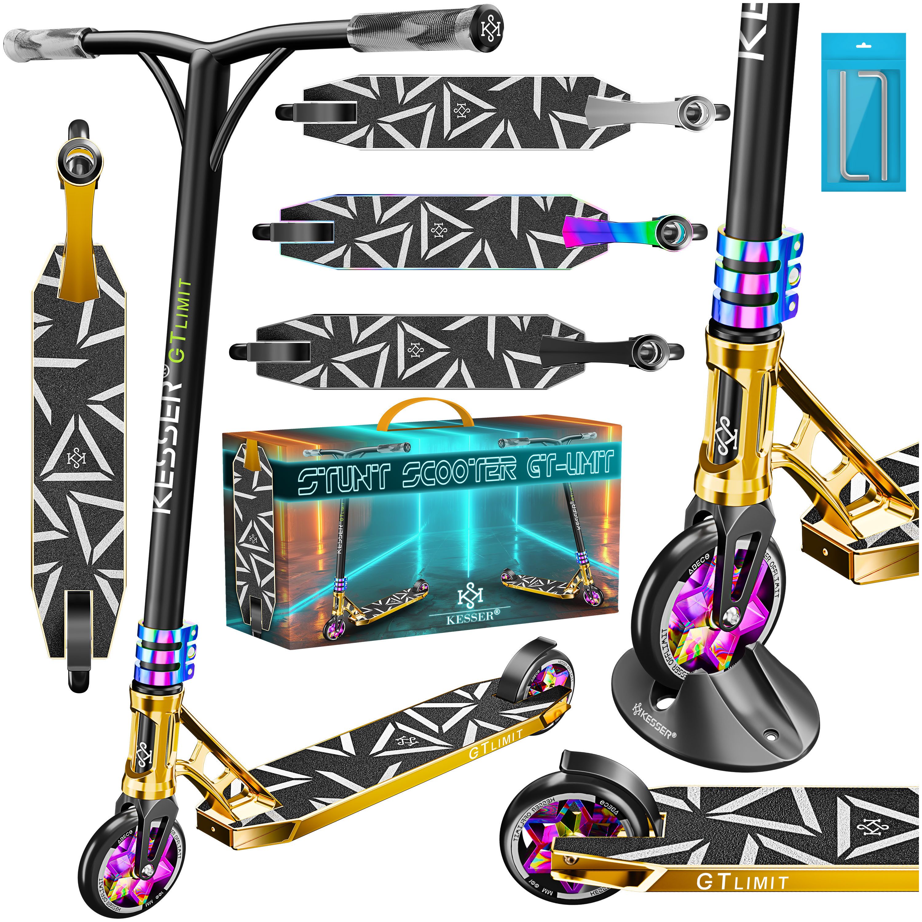 KESSER Скутеры, Трюк самокат GT-Limit 360° Lenkung Funscooter Kickscooter Tretroller