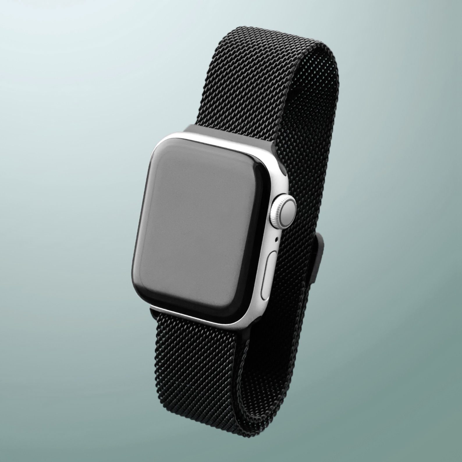 PRECORN Smartwatch-Armband Ersatzarmband in schwarz mit Magnet für Apple  Watch 8/7/6/5/4/3/2/1/SE, Ausgezeichnete Verarbeitung: Glatte Oberfläche,  zerkratzt Ihre Kleidung nicht