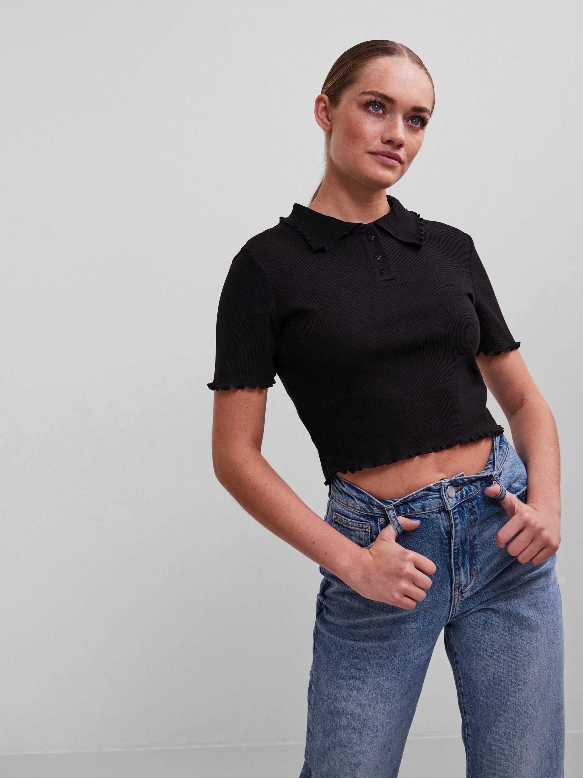 Weiteres Taya pieces black (1-tlg) Plain/ohne Details Detail, T-Shirt