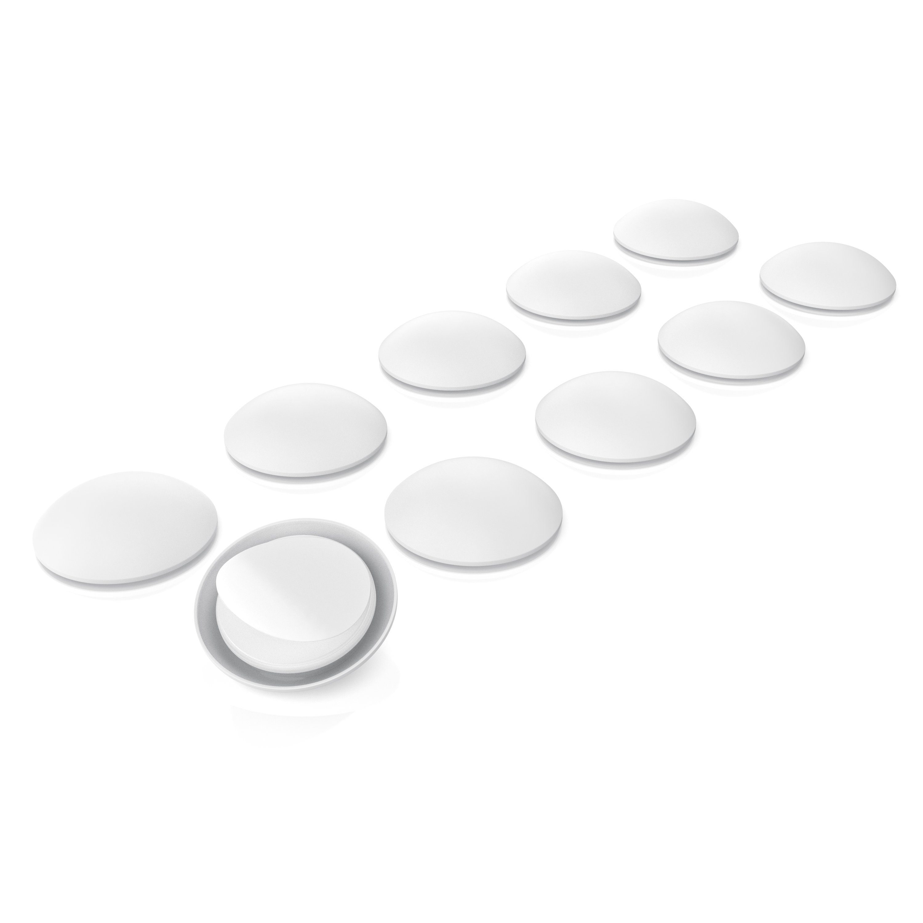 BEARWARE Wandtürstopper, Türstopper 10er Set - Wandpuffer rund mit 40 mm Durchmesser
