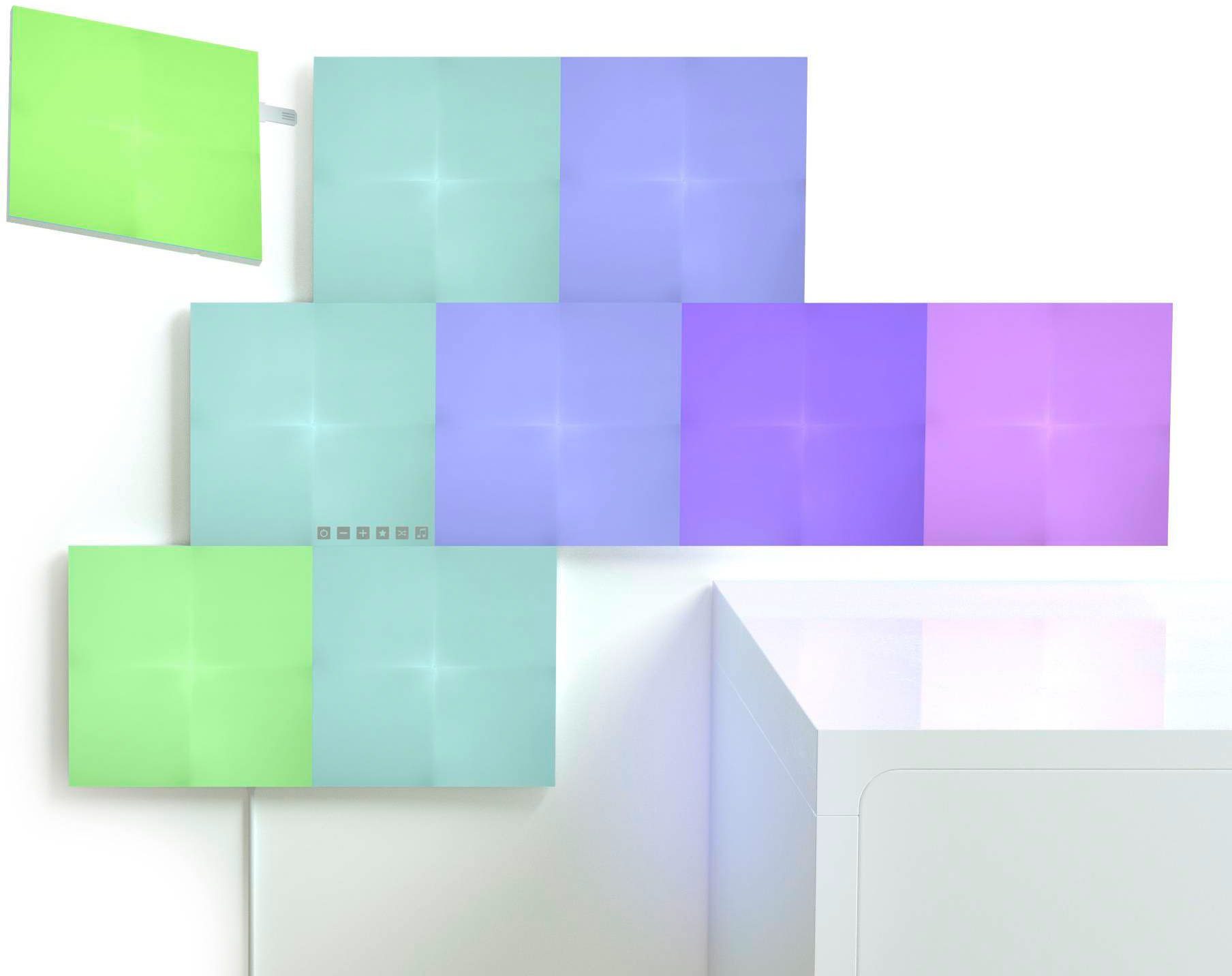 LED integriert, LED Canvas, Panel fest nanoleaf Farbwechsler Dimmfunktion,