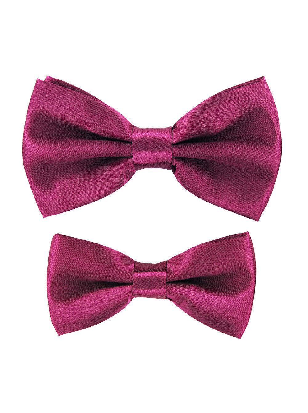 axy Fliege Fliegen Set für Vater und Sohn (2er Set, 2-St., 1x Herrenfliege und 1x Kinderfliege) Partnerlook für Herren und Kinder 1-12 Jahre alt, Familien Outfit