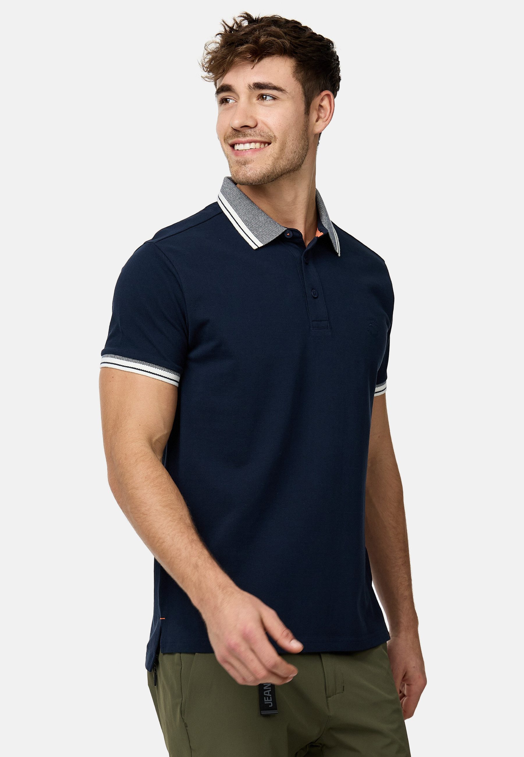 Indicode Poloshirt Herren INJamie Polo Shirt Herrenshirt Poloshirt aus 100% Baumwolle