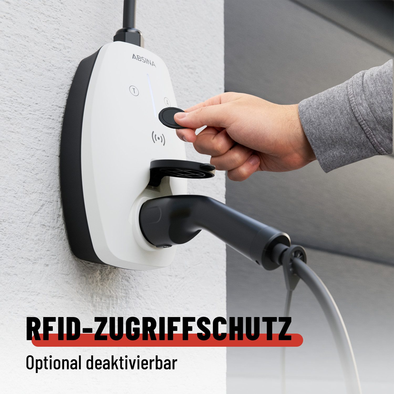 ABSINA Mobile Wallbox 11kW mit App Steuerung & einstellbarer Ladeleistung Elektroauto-Ladegerät (1-tlg) – Bild 4 von 5