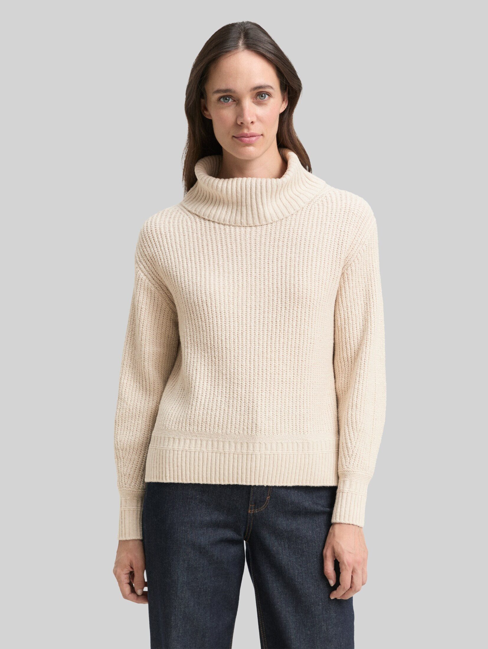 TOM TAILOR Strickpullover Pullover & Strickjacken Loose Fit Rollkragenpullover