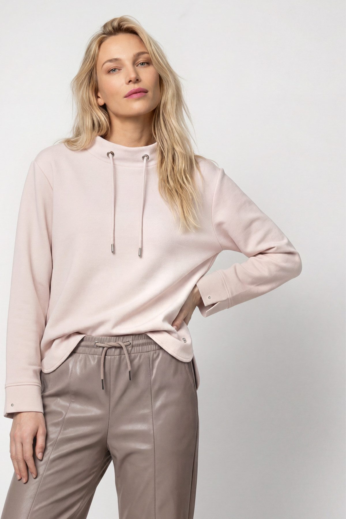 Monari Sweatshirt Sweatshirt Basic Sweat Regular fit mit Stehkragen