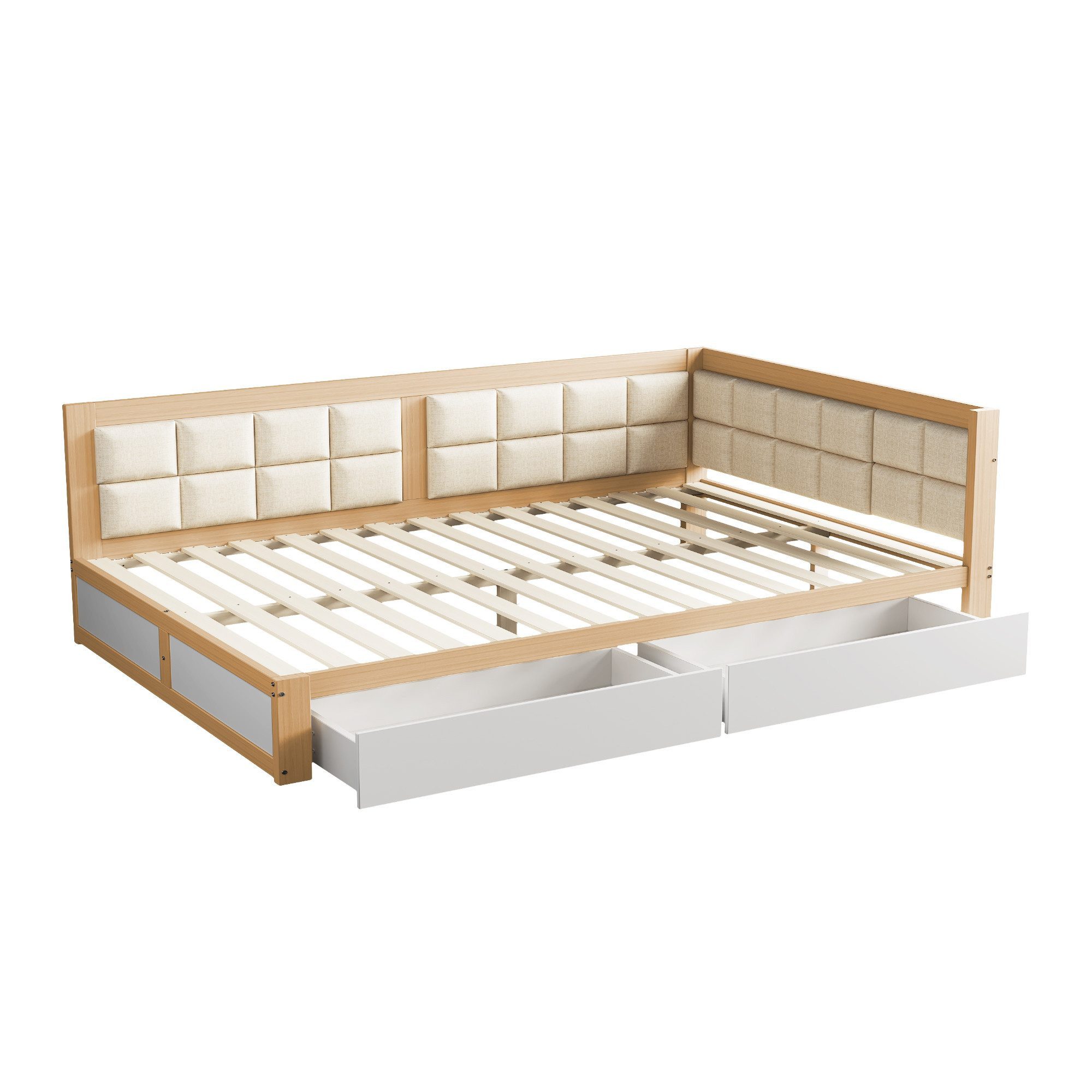 Gotagee Schlafsofa Sofa Holzbett Multifunktionsbett 140x200cm günstig online kaufen
