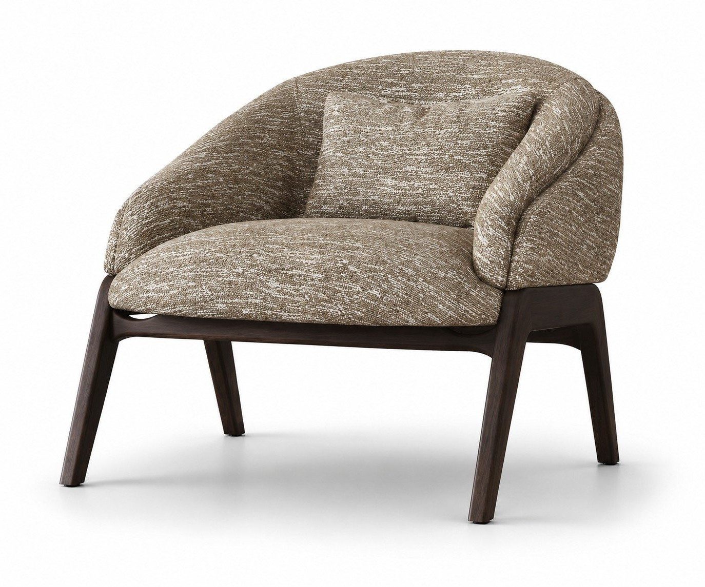 Xlmoebel Loungesessel Sessel Braun Modern Stoff Polstersessel Loungesessel Design (1-St., 1-tlg)