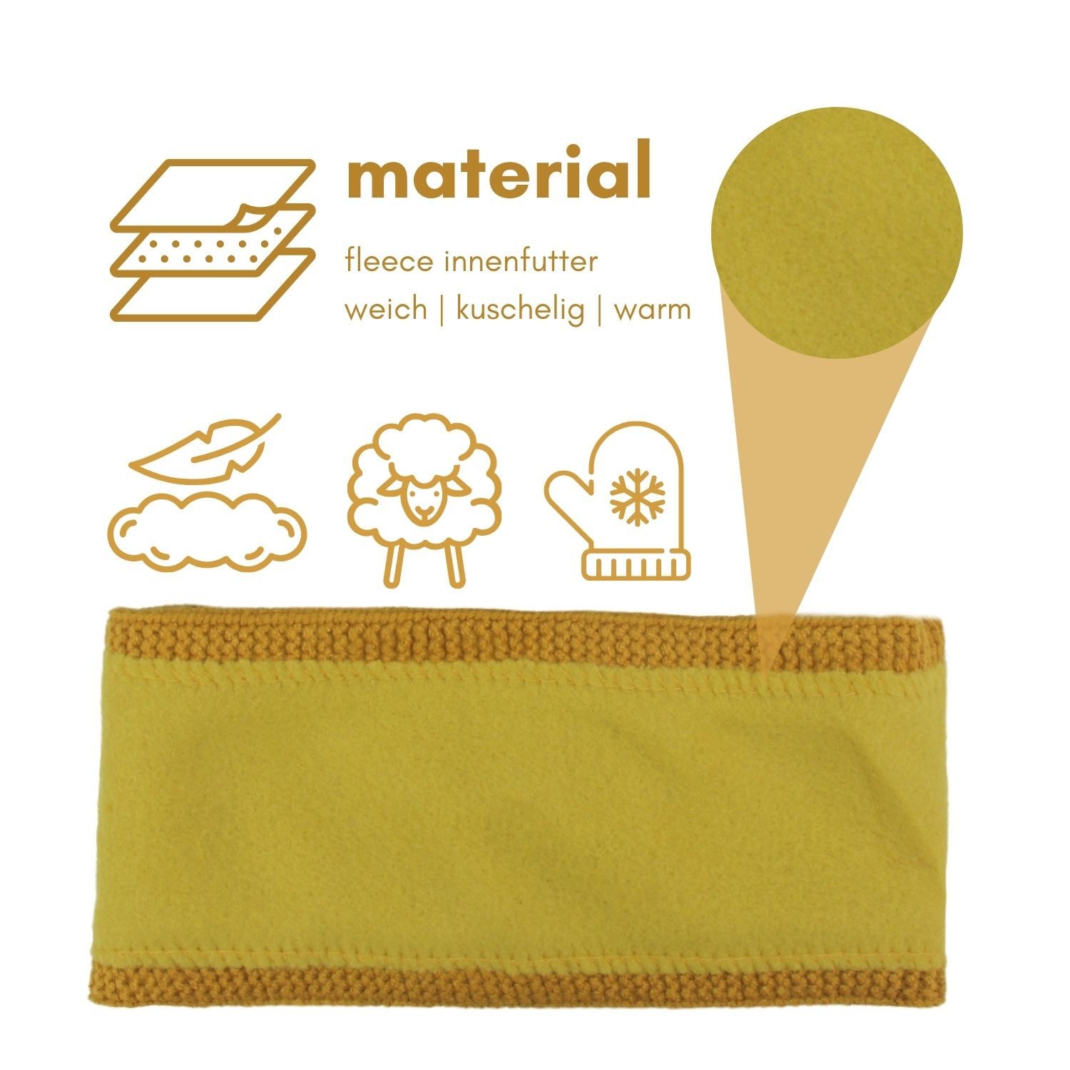 Frentree Stirnband Damen mit Schleife, gefüttert mit Fleece Innenfutter Haarband, Ohrenwärmer für Mädchen