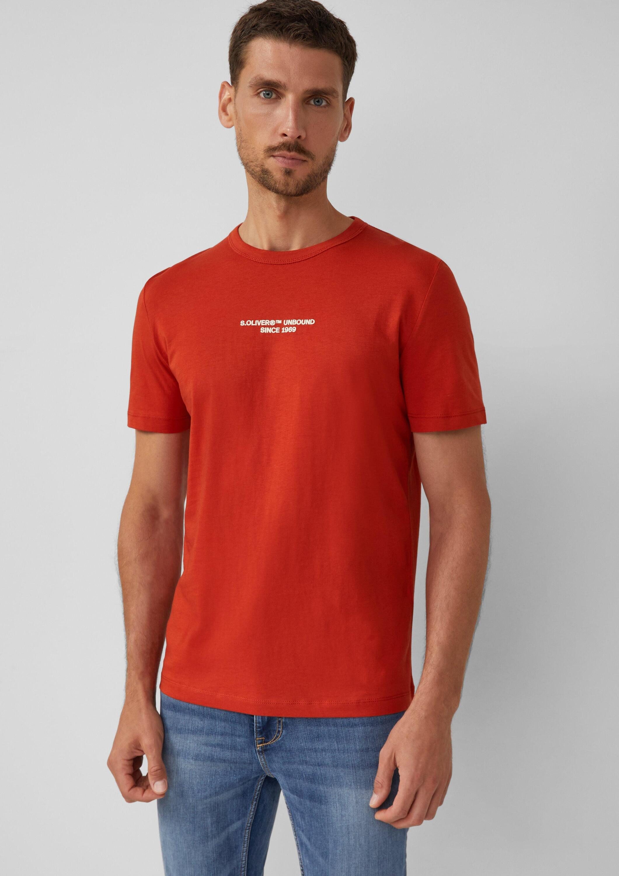s.Oliver Kurzarmshirt T-Shirt T-Shirt mit Artwork günstig online kaufen